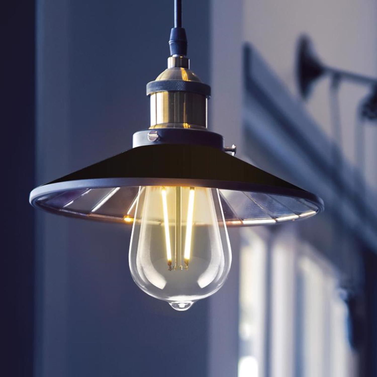 Feit ST19 E26 (Medium) LED Motion Activated Bulb Soft White 60 Watt Equivalence 1 pk