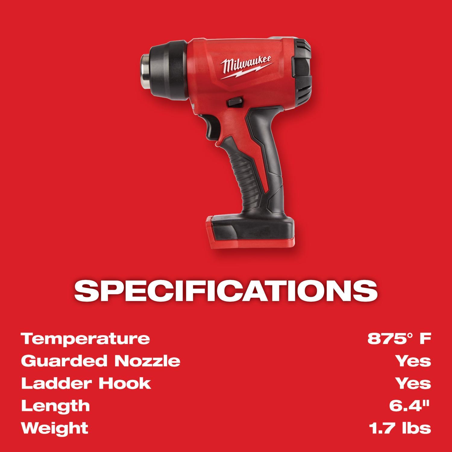 Milwaukee M18 18 V Compact Heat Gun