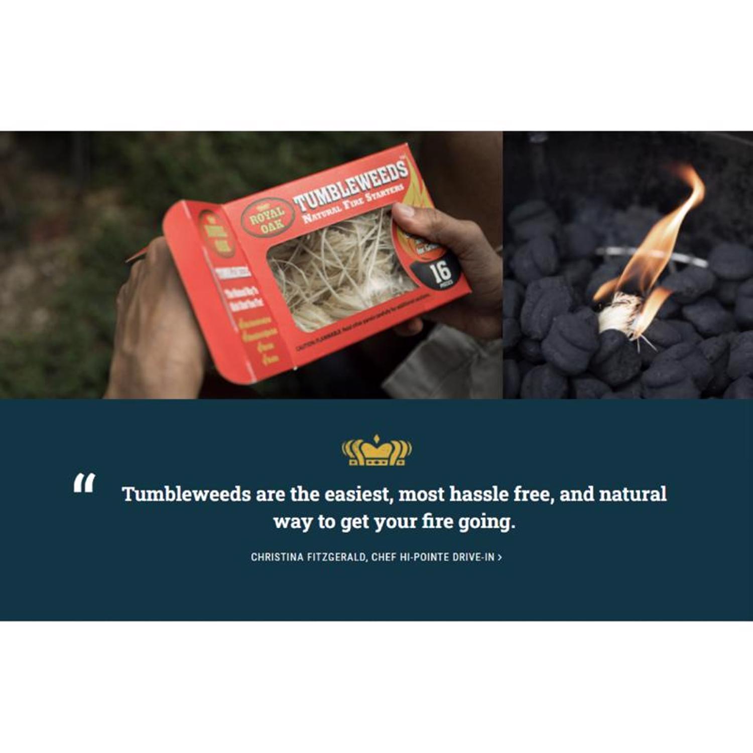 Frontier Tumbleweeds Paraffin Fire Starter 16 pk Stine Home + Yard