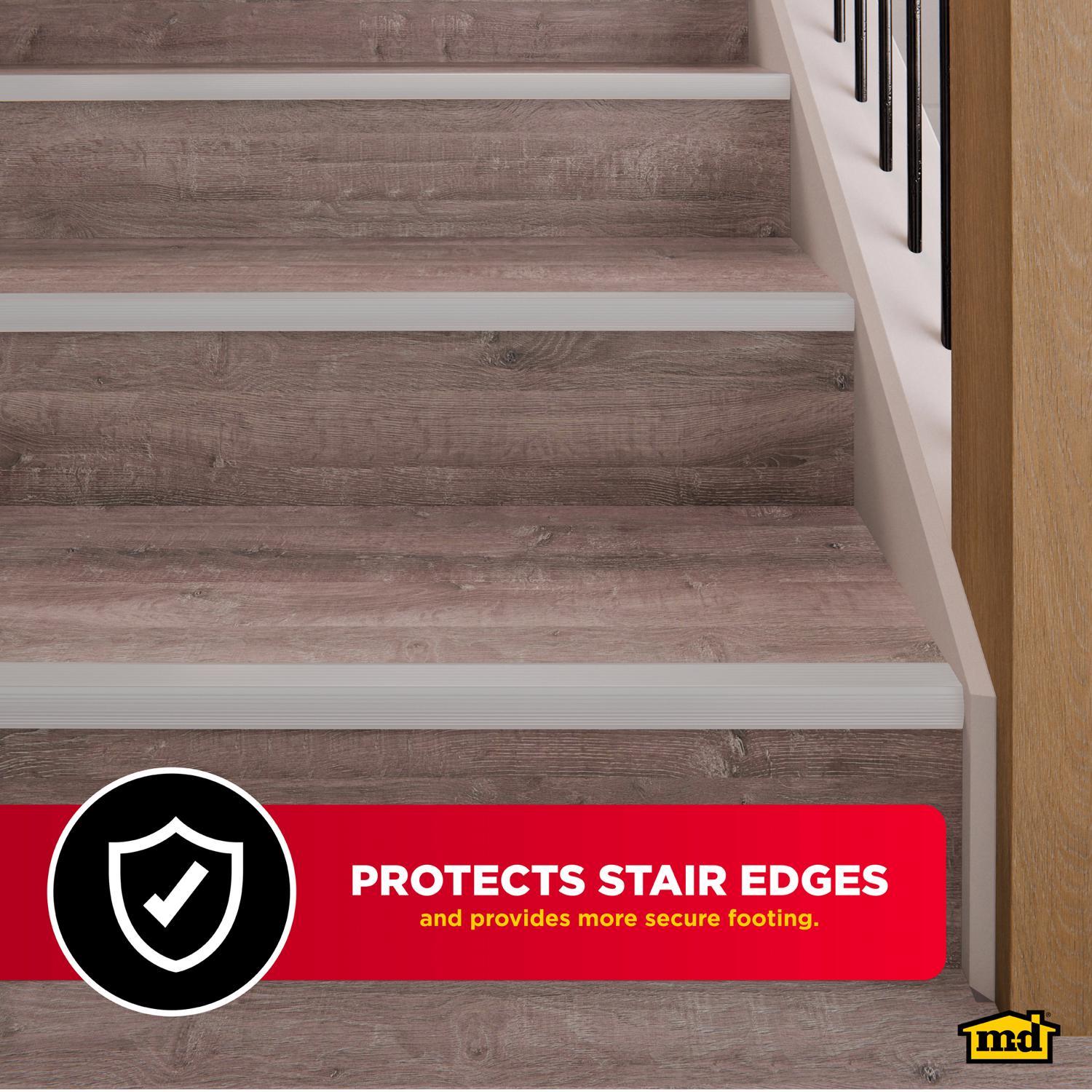 M-D Building Products CINCH 1.125 in. H X 1.125 in. W X 36 in. L Satin Silver Aluminum Stair Edge