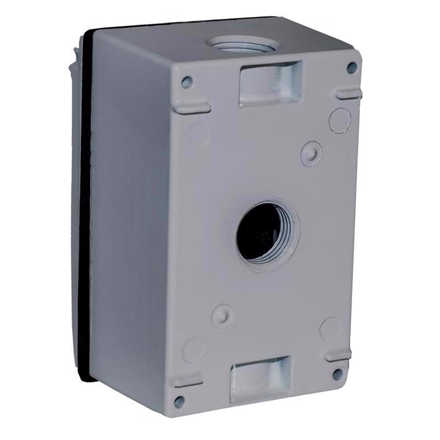 Sigma Engineered Solutions Rectangle Metal 1 gang 4.58 in. H X 2.83 in. W Duplex Outlet Kit