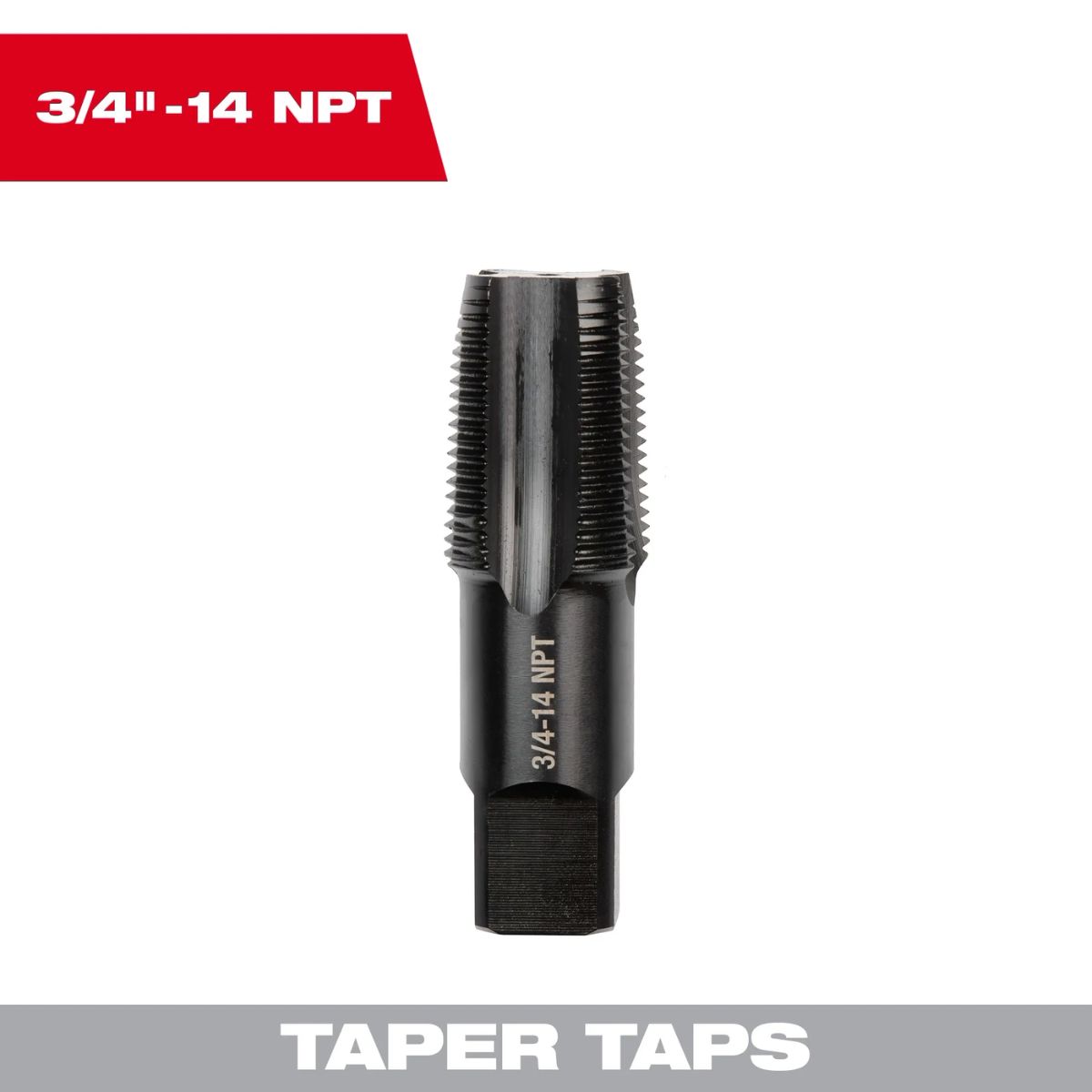 Milwaukee 3/4 in.-14 NPT Straight Flute Taper Tap