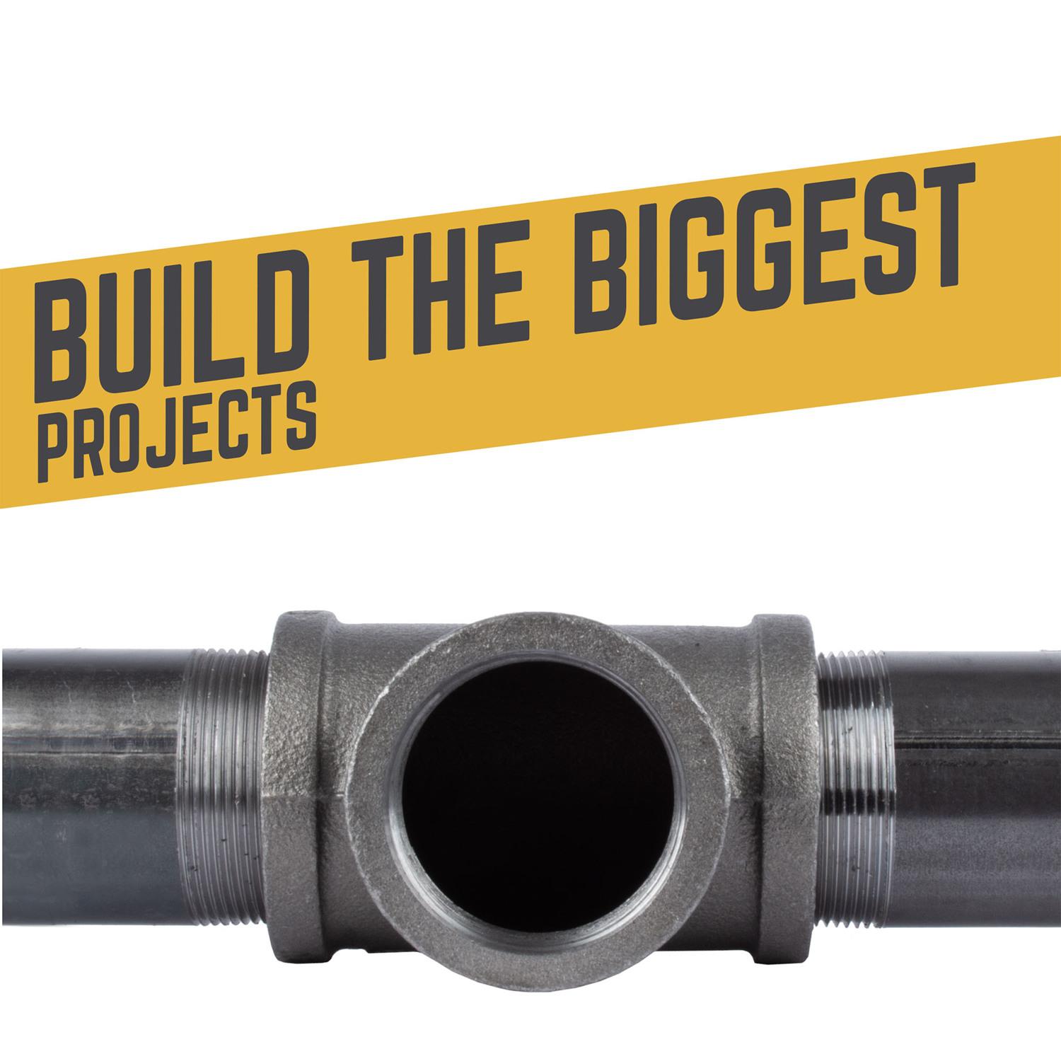 STZ Industries 2 in. FIP each X 2 in. D FIP 2 in. D FIP Black Malleable Iron Tee