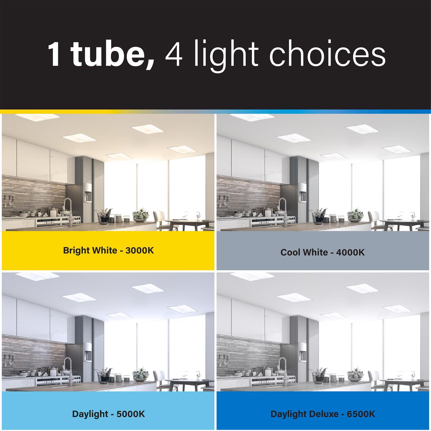 Feit Linear T5 Bright White/Cool White/Daylight/Daylight Deluxe 48 in. G5 T5 LED Linear Lamp 54 Watt