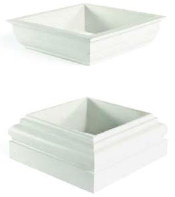 Cap & Base 8" Tuscan Square