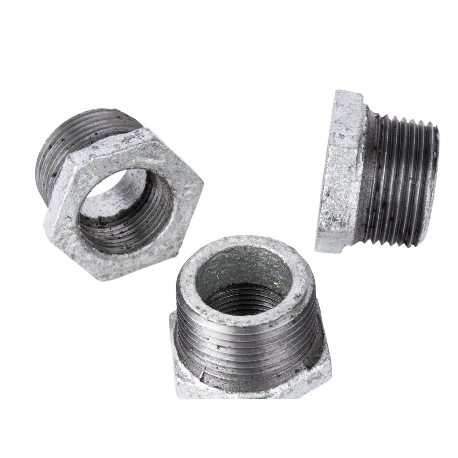 STZ Industries 2 in. MIP each X 1 in. D FIP Galvanized Malleable Iron Hex Bushing