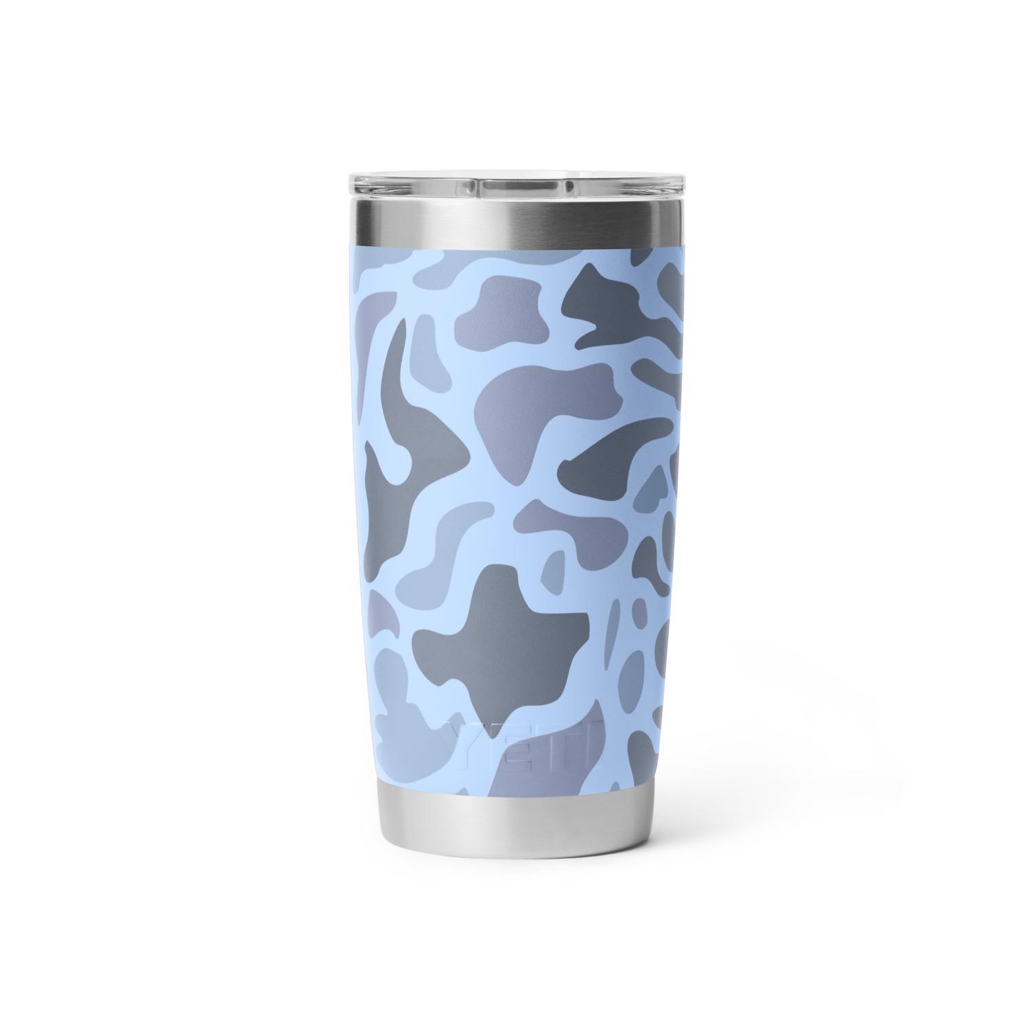 YETI Rambler 20 oz Blue Camo BPA Free Tumbler with MagSlider Lid