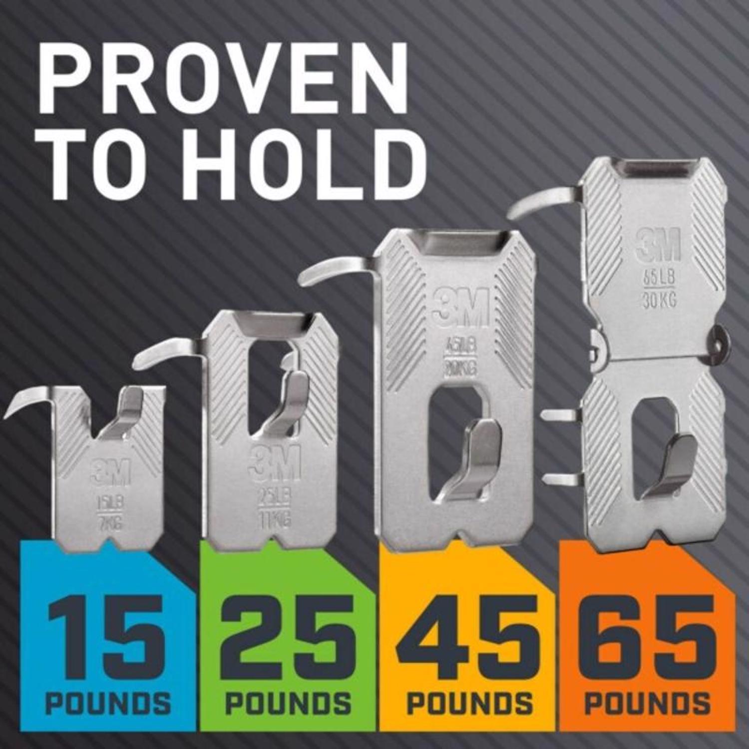 3M Claw Silver Drywall Picture Hanger 45 lb 3 pk