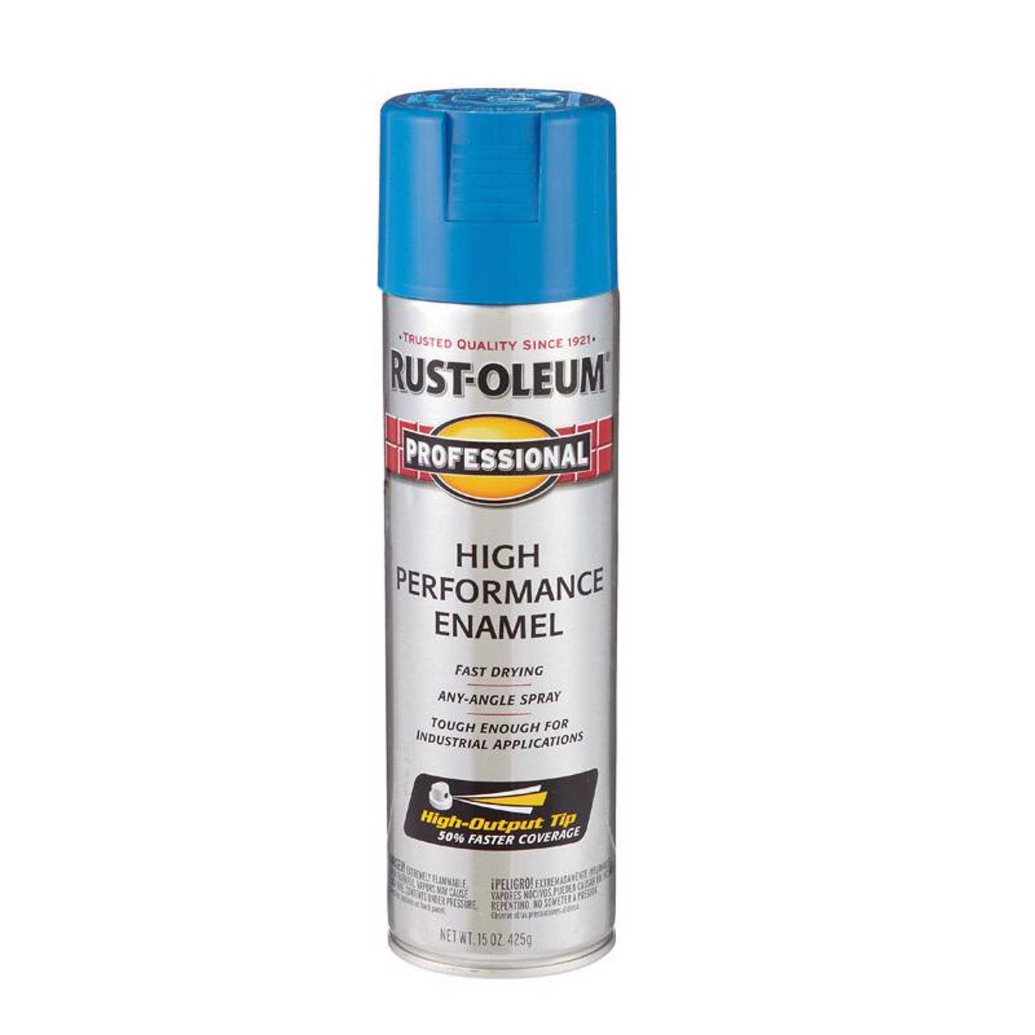 RustOleum Professional Gloss Safety Blue Spray Paint 15 oz Stine Home + Yard The Family You