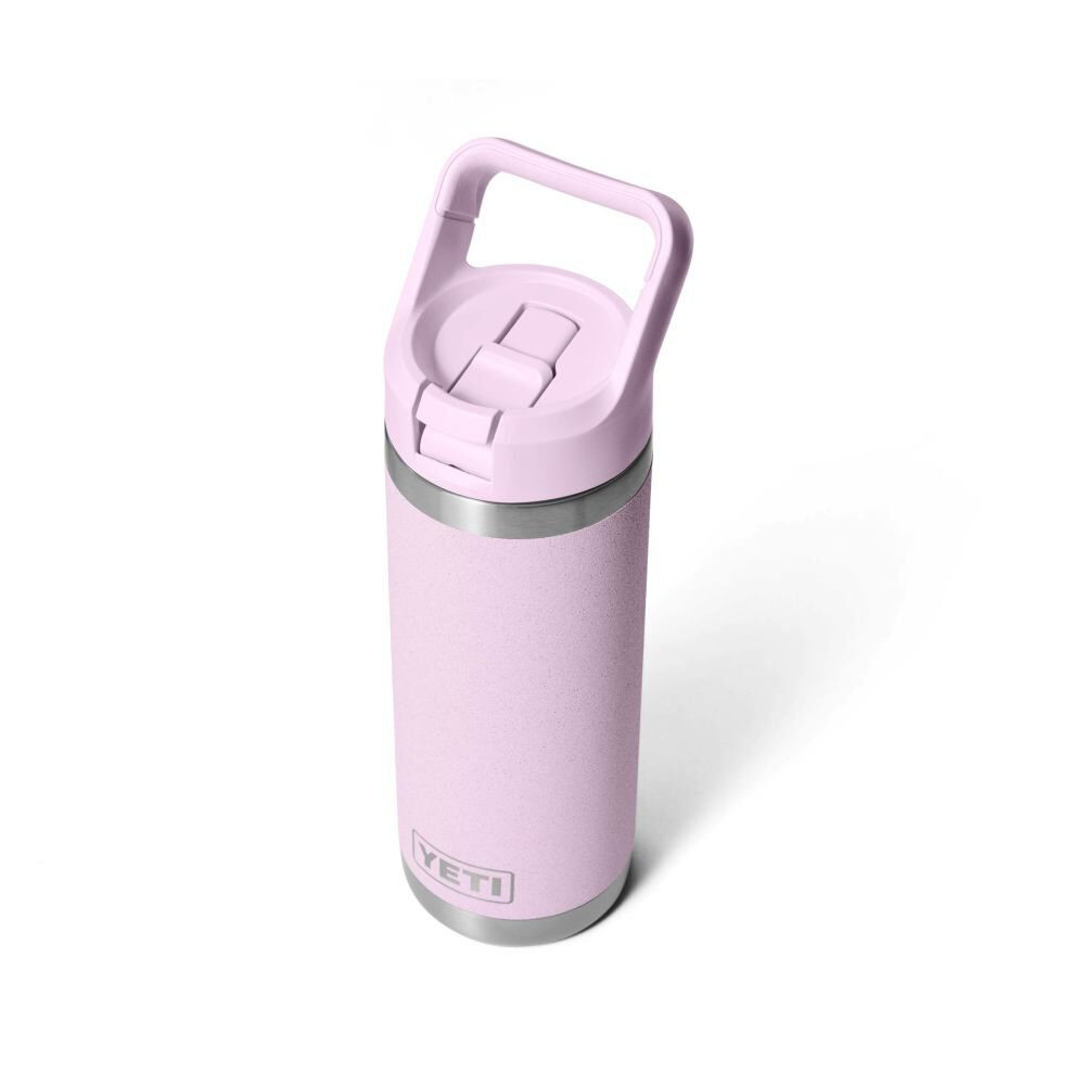 YETI Rambler 18 oz Cherry Blossom Bottle with Straw Cap