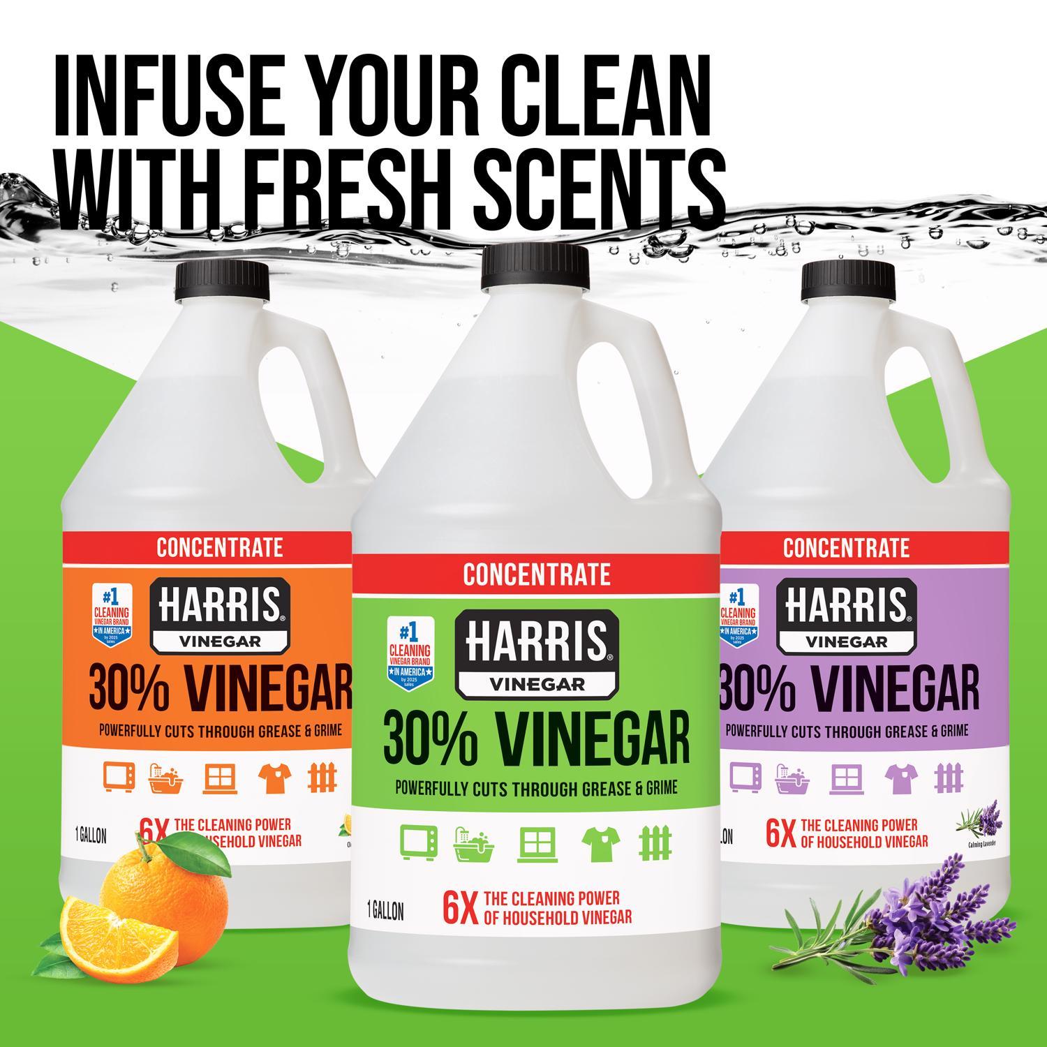 Harris Regular Scent Concentrated All Purpose Cleaning Vinegar Liquid 128 oz