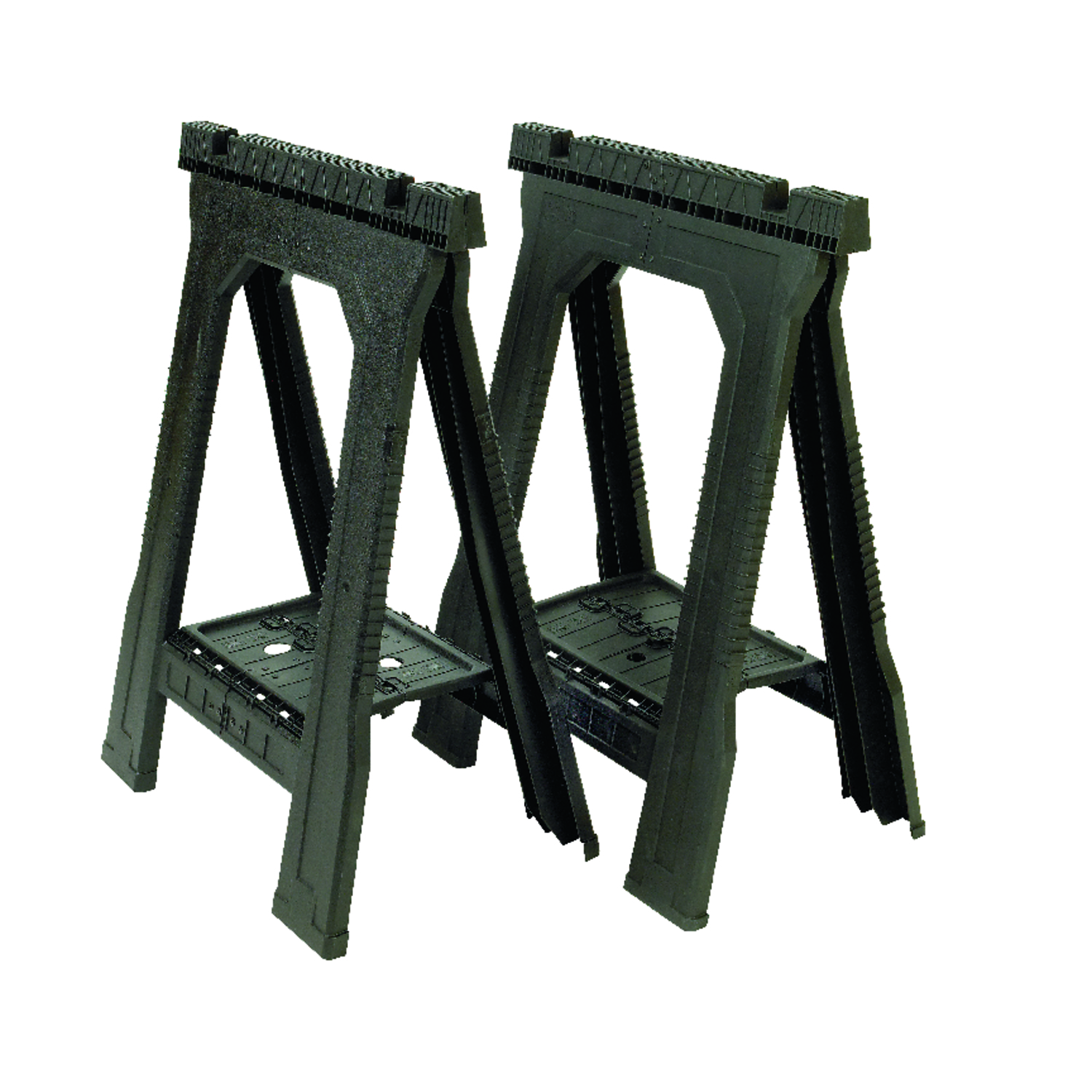 Stanley 32 in. H X 22-1/2 in. W X 5 in. D Folding Sawhorse 800 lb. cap. 2 pk