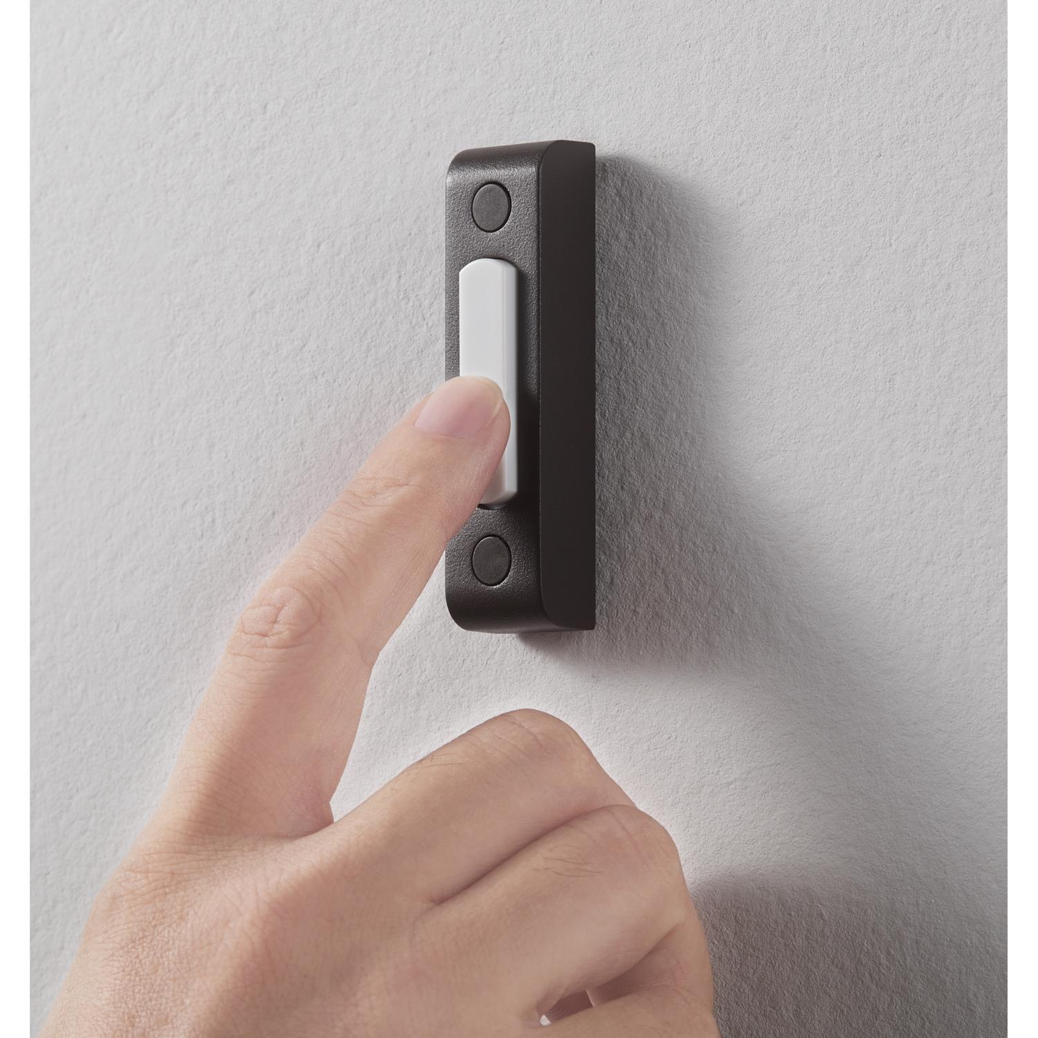 Heath Zenith Oil Rubbed Bronze Brown Metal Wired Pushbutton Doorbell