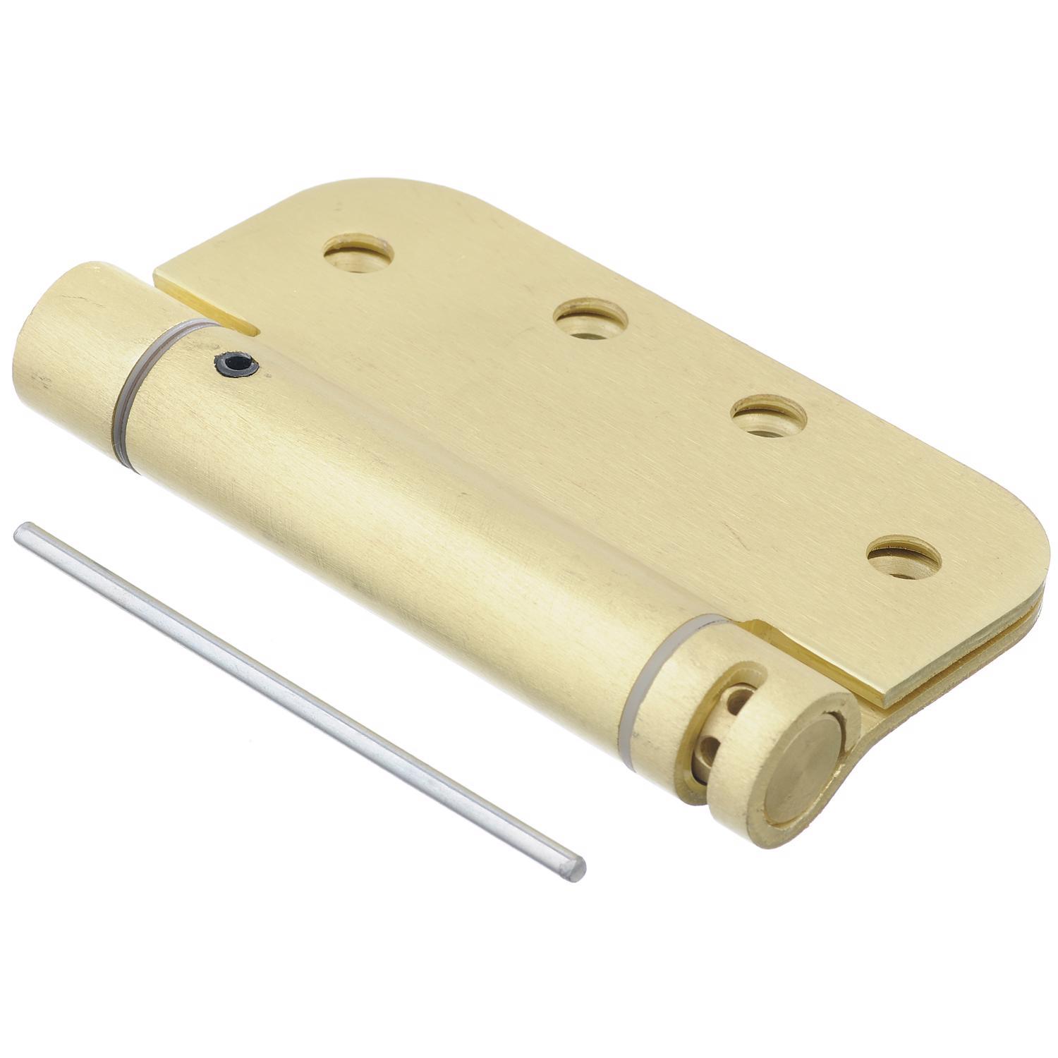 Ace 4 in. L Satin Brass Self Closing Hinge 1 pk