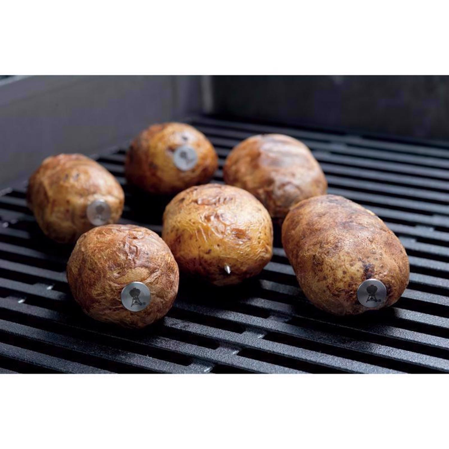 Weber Stainless Steel Silver Potato Nails 6 pk