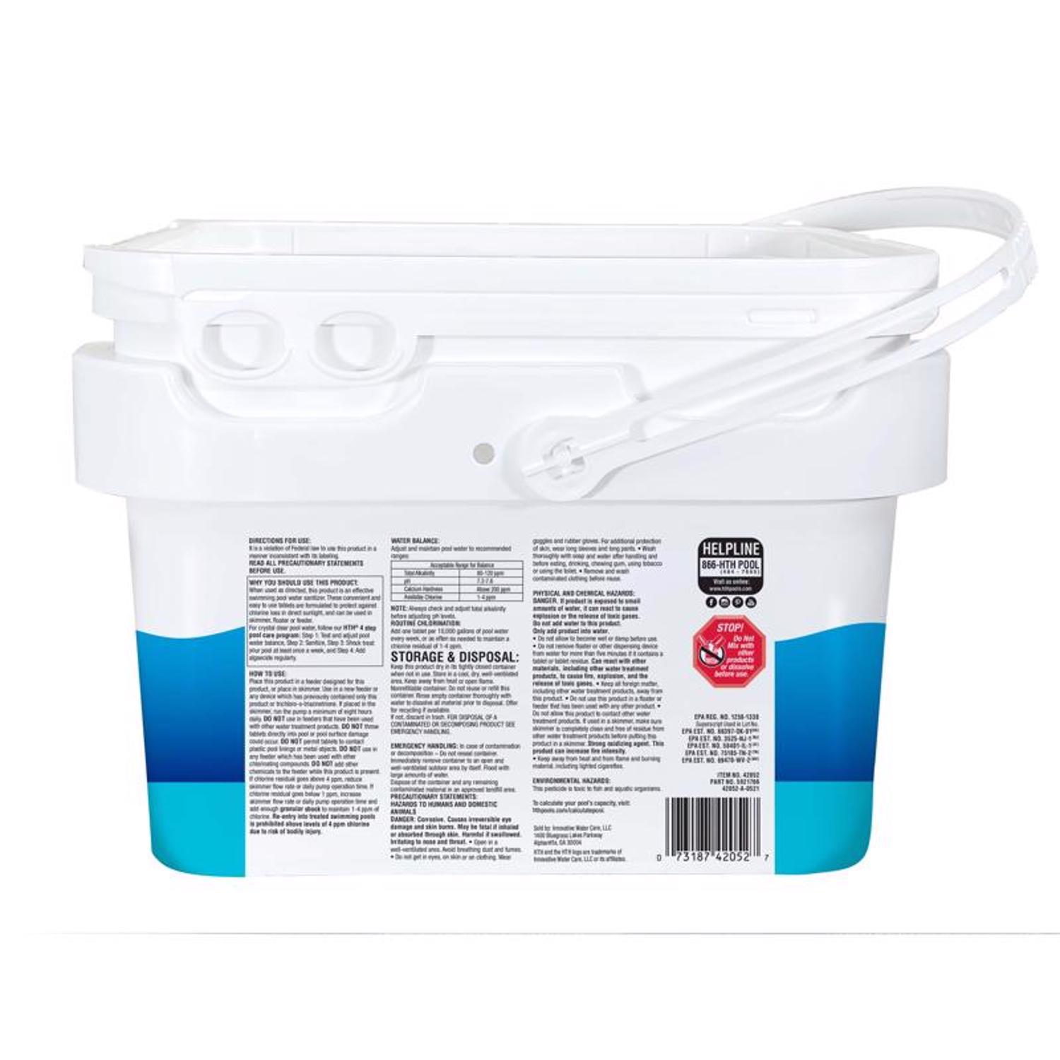 HTH Pool Care 3" Tablet Chlorinating Chemicals 5 lb