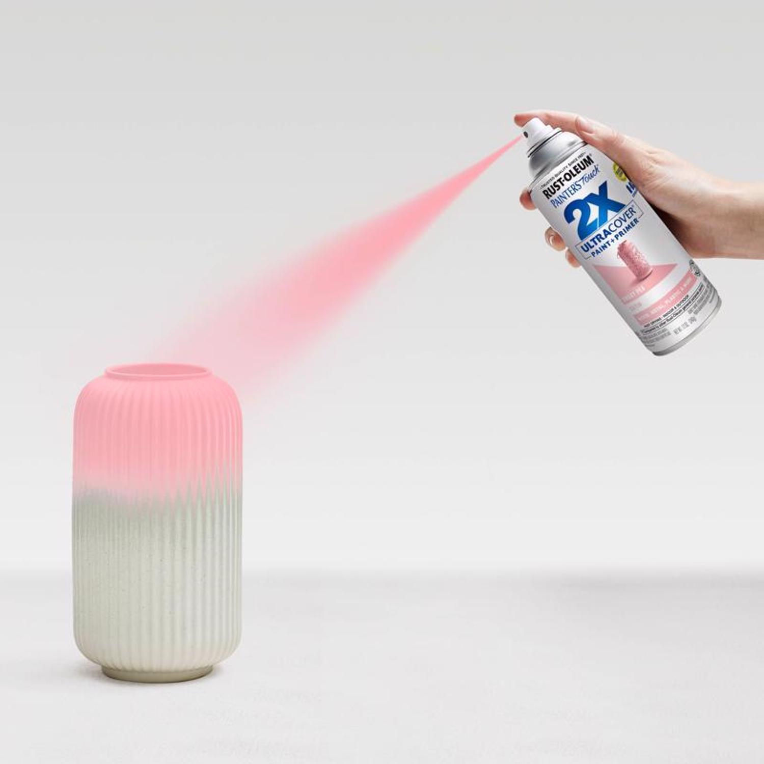 Rust-Oleum Painter's Touch 2X Ultra Cover Satin Sweet Pea Paint+Primer Spray Paint 12 oz