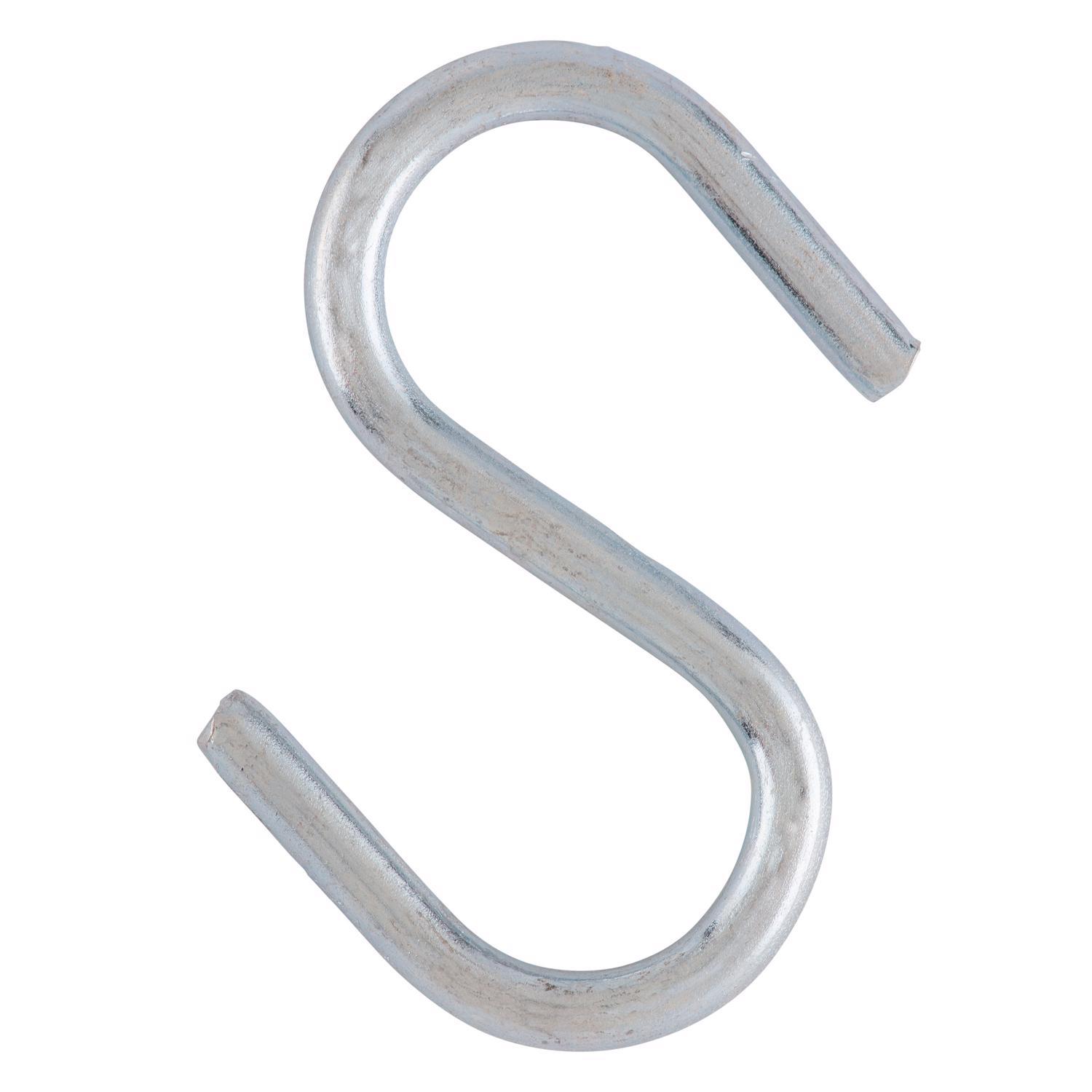 Ace Small Zinc-Plated Silver Steel 1.5 in. L S-Hook 20 lb 40 pk