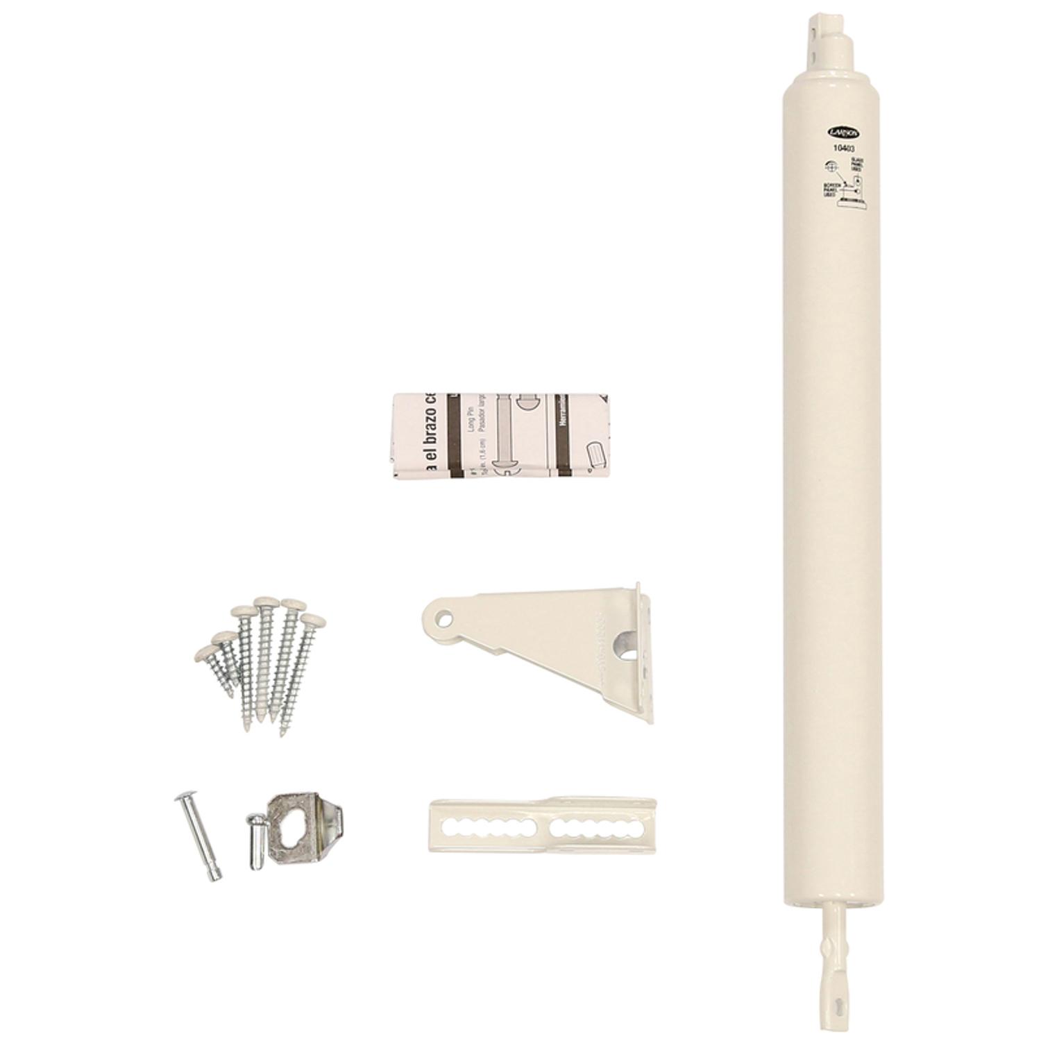 Larson Standard Duty White Aluminum Pneumatic Door Closer