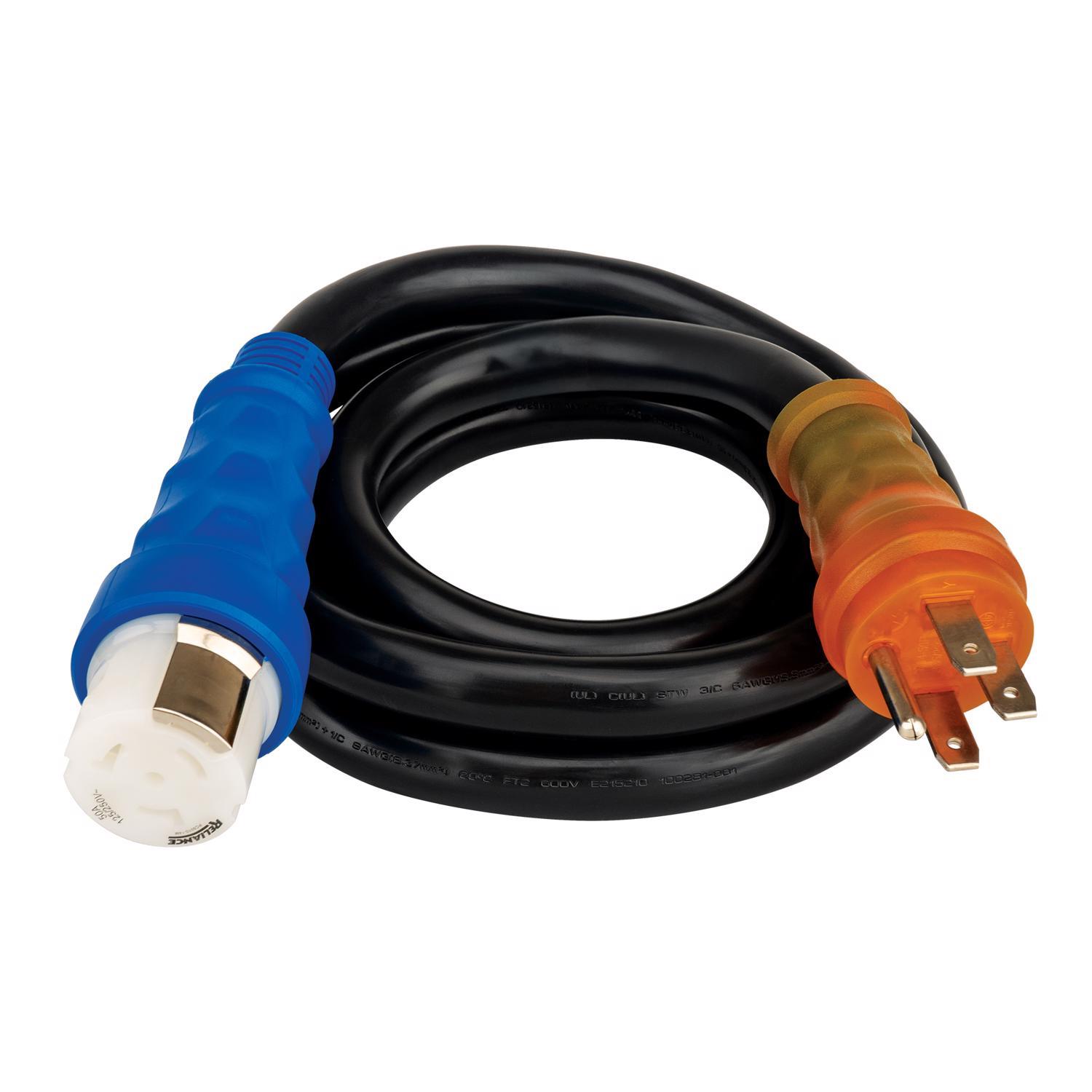 Reliance Controls 6/3 120/240 V 10 ft. L Generator Power Cord