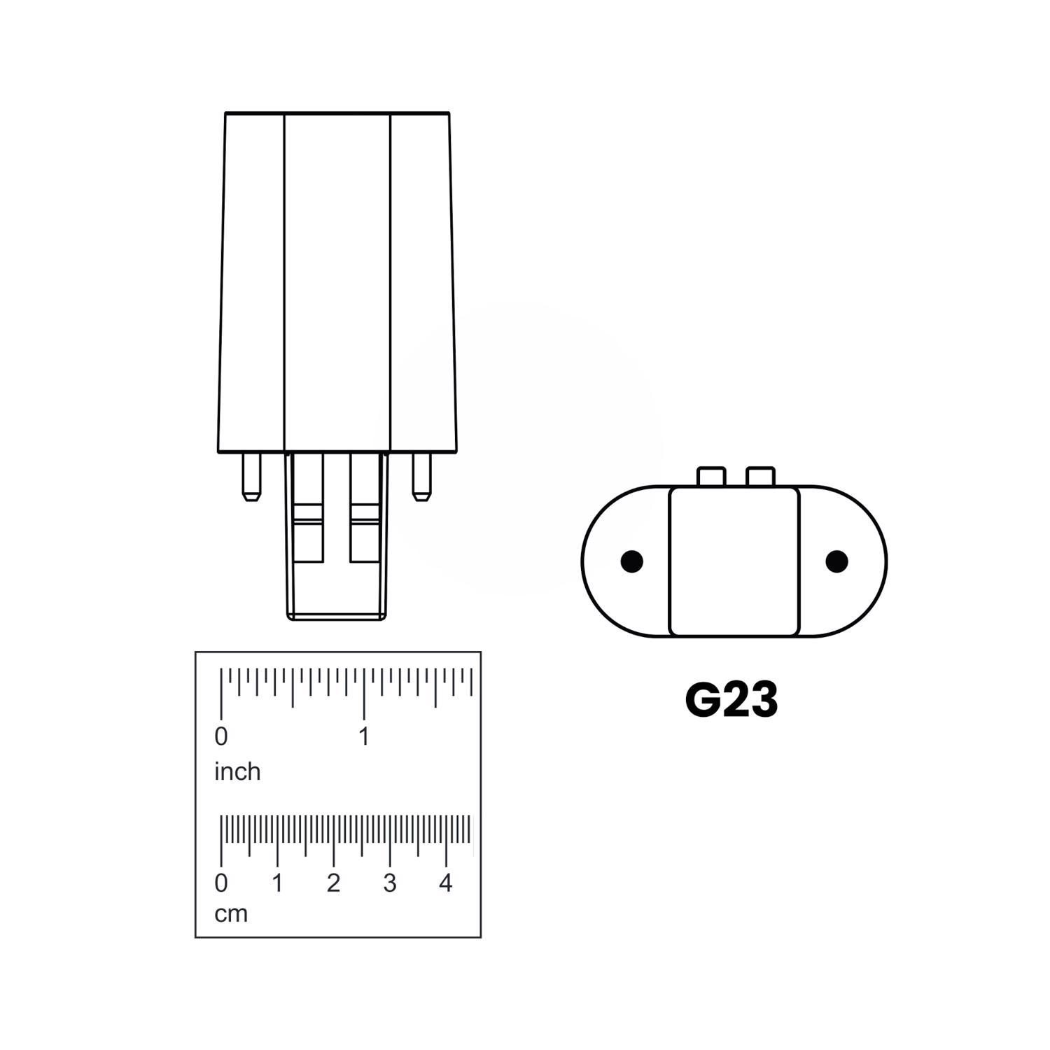 Feit LED Linear PL G23 LED Tube Light Soft White 7 Watt Equivalence 1 pk