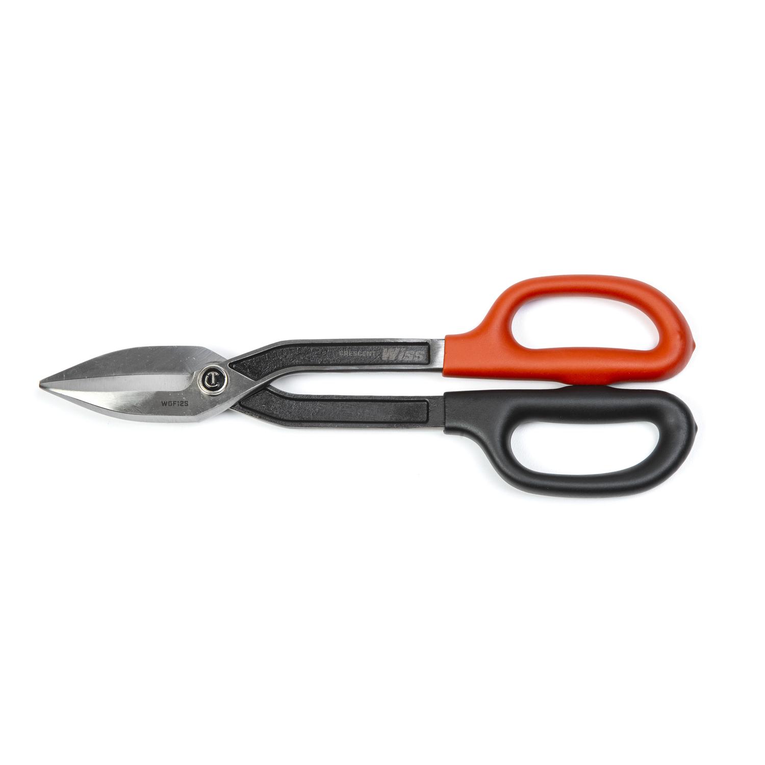 Crescent Wiss 12-1/2 in. Stainless Steel Straight Straight Pattern Snips 20 Ga. 1 pk