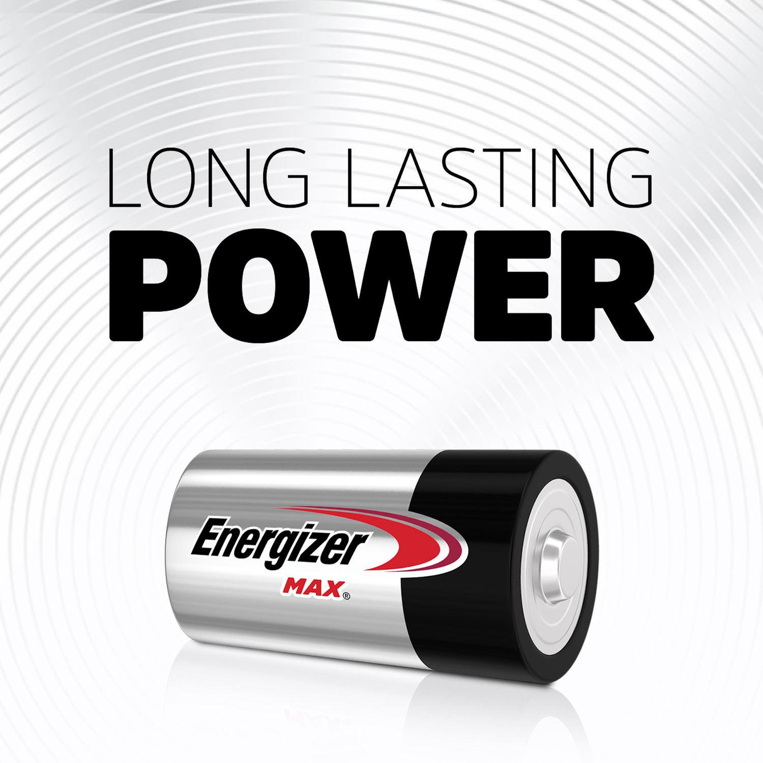 Energizer Max D Alkaline Batteries 4 pk Carded