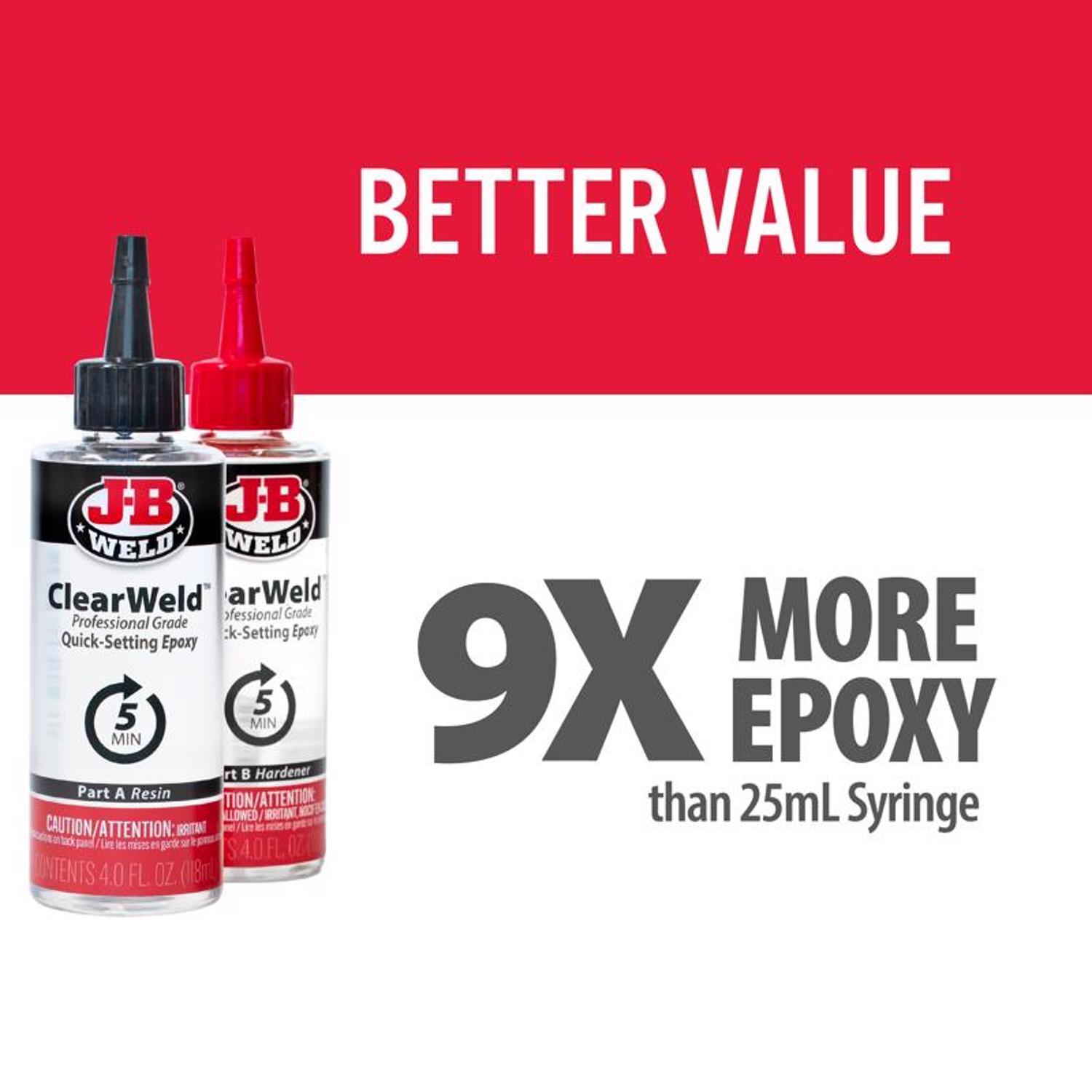 J-B Weld Clear Weld High Strength Clear Epoxy 8 oz