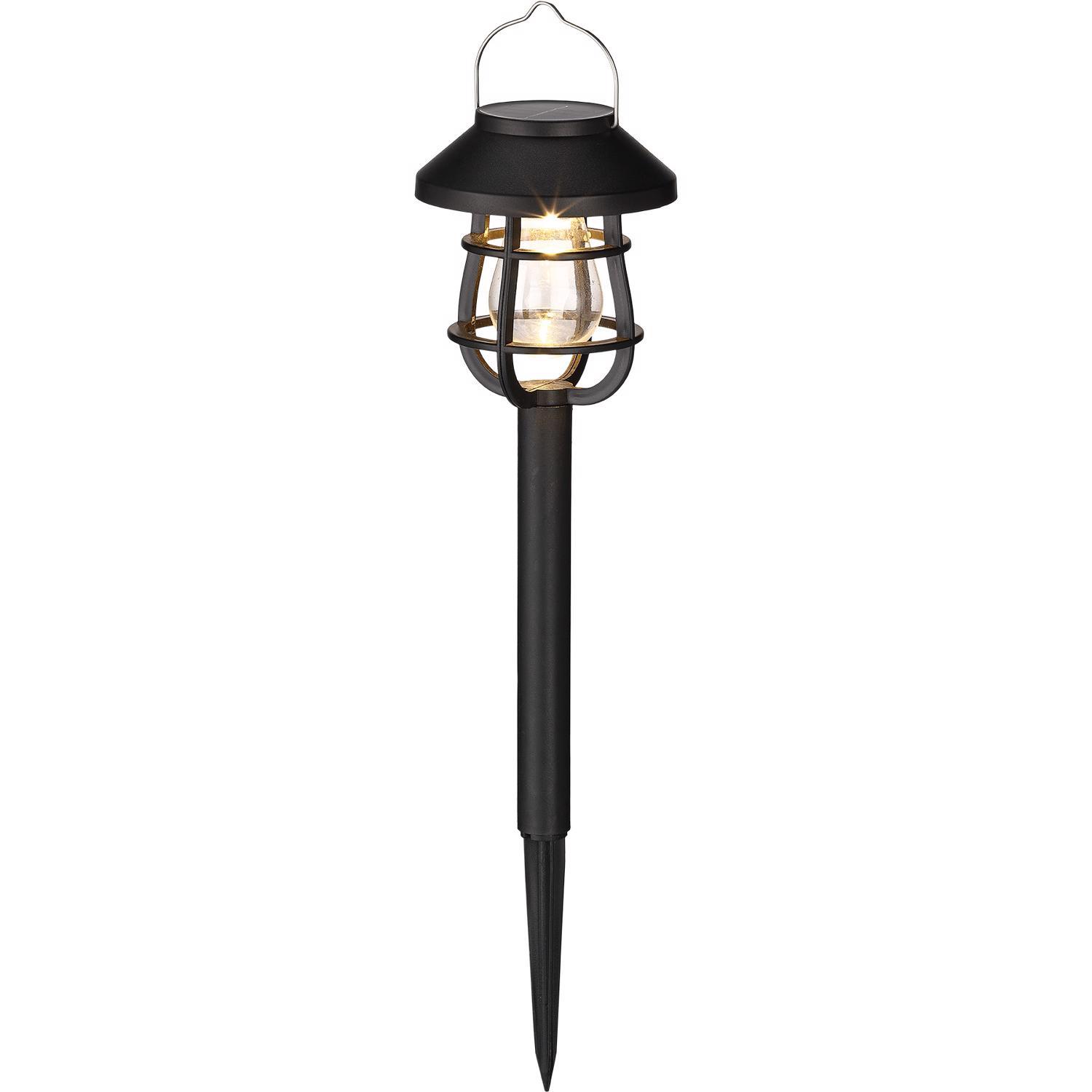 Living Accents Black Solar Powered 0.06 W LED Pathway Light 1 pk