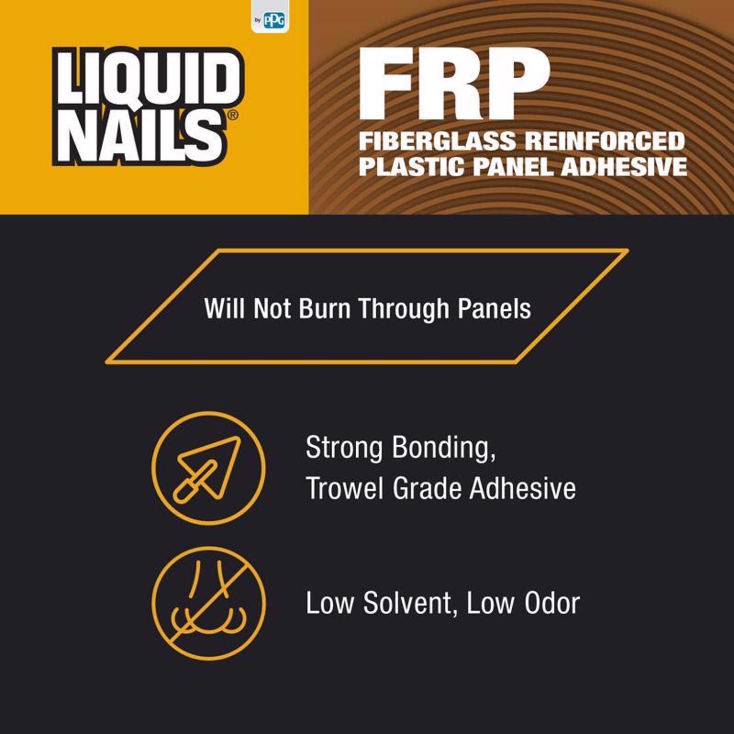 Liquid Nails FRP Fiberglass Reinforced Plastic Panel High Strength