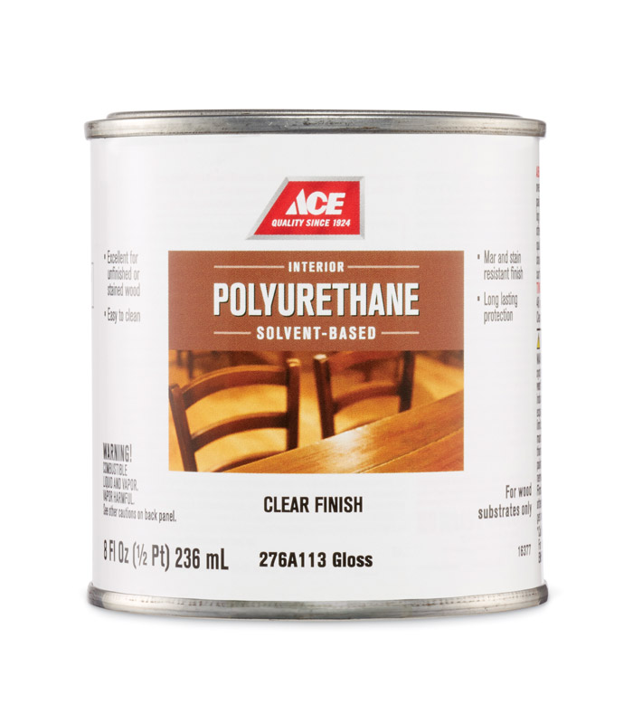 Ace Gloss Clear Solvent-Based Polyurethane 1/2 pt.