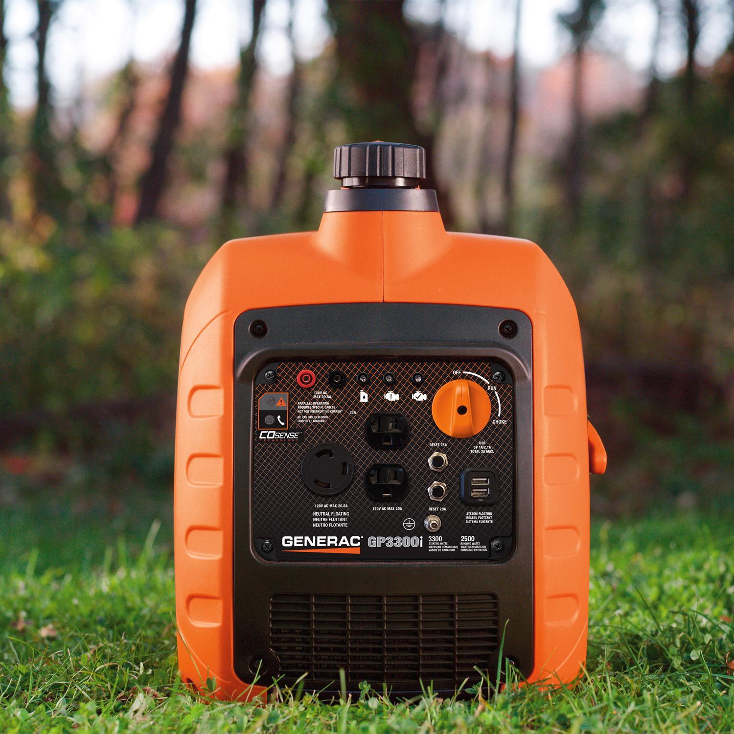 Generac PowerRush 2500 W 120 V Gas Portable Portable Generator 2500 W
