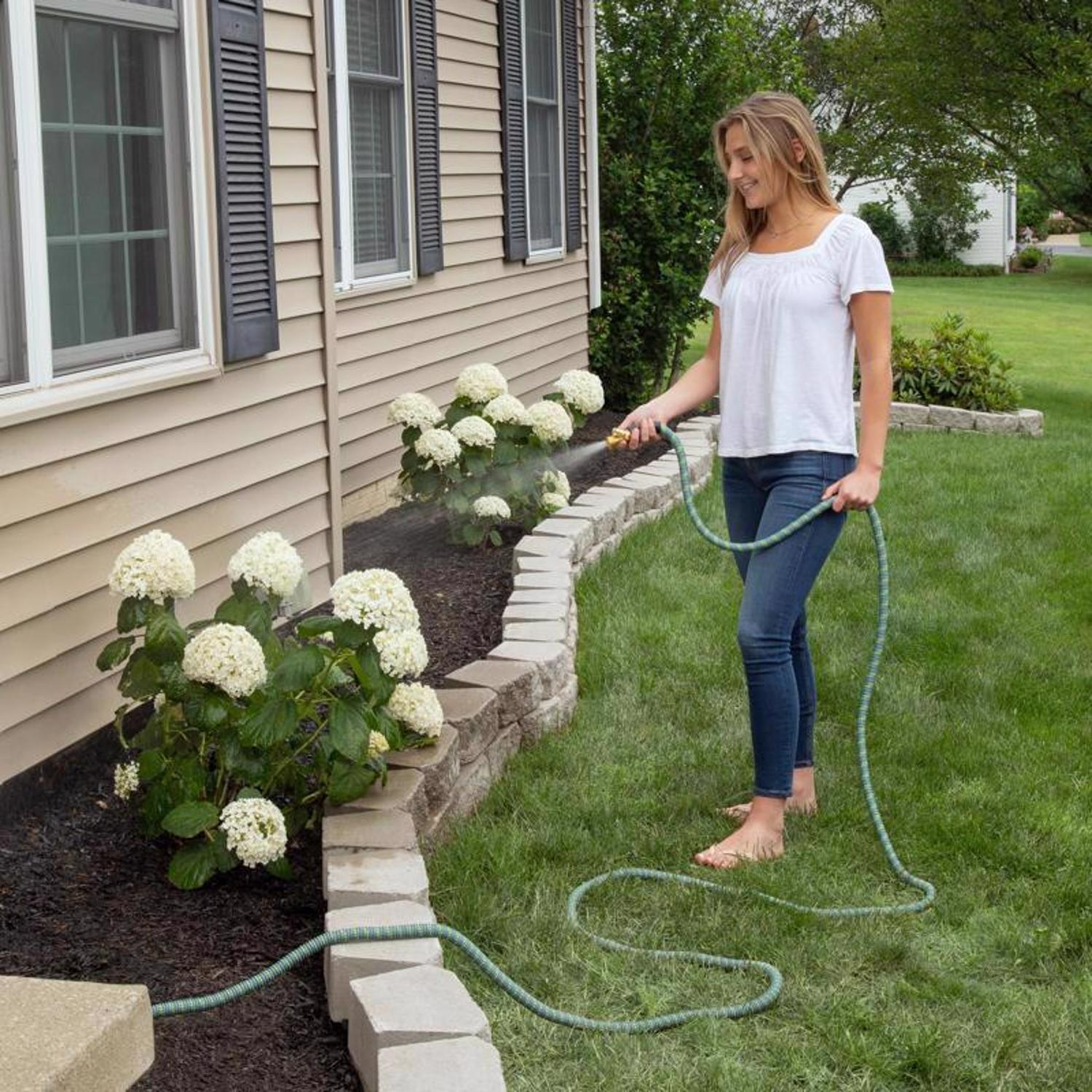 Hydrotech 5/8 in. D X 50 ft. L Medium Duty Professional Grade Expandable Lightweight Garden Hose