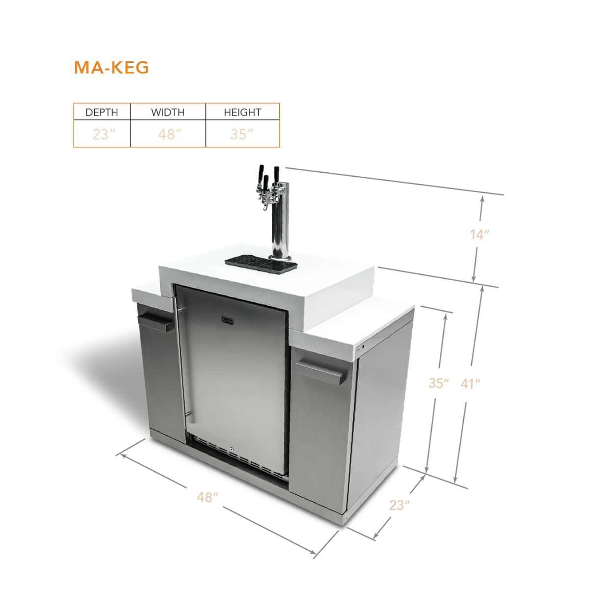 Mont Alpi Triple tap Kegerator