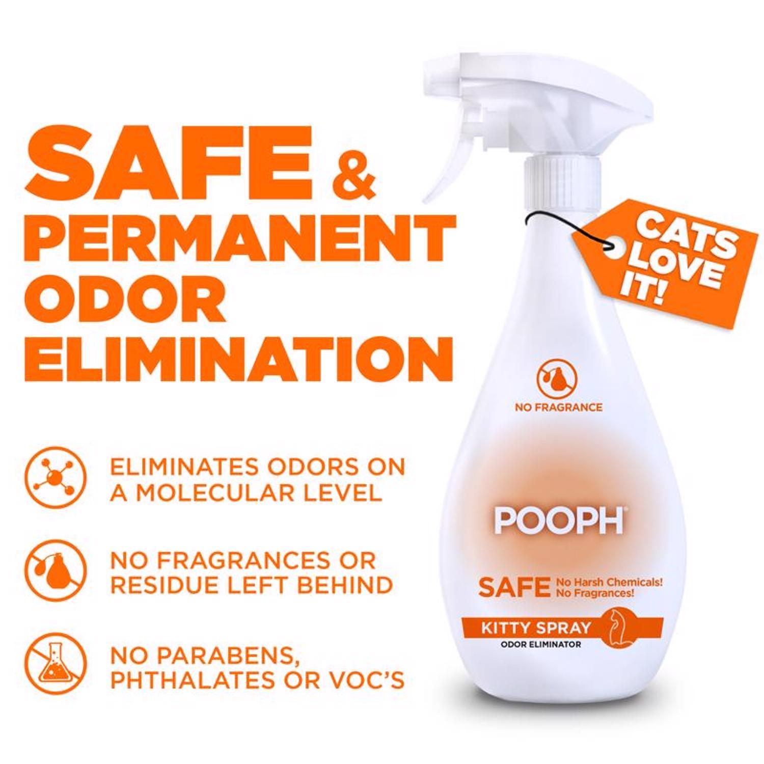 Pooph Kitty Litter Cat Liquid Litter Box Odor Destroyer 20 oz