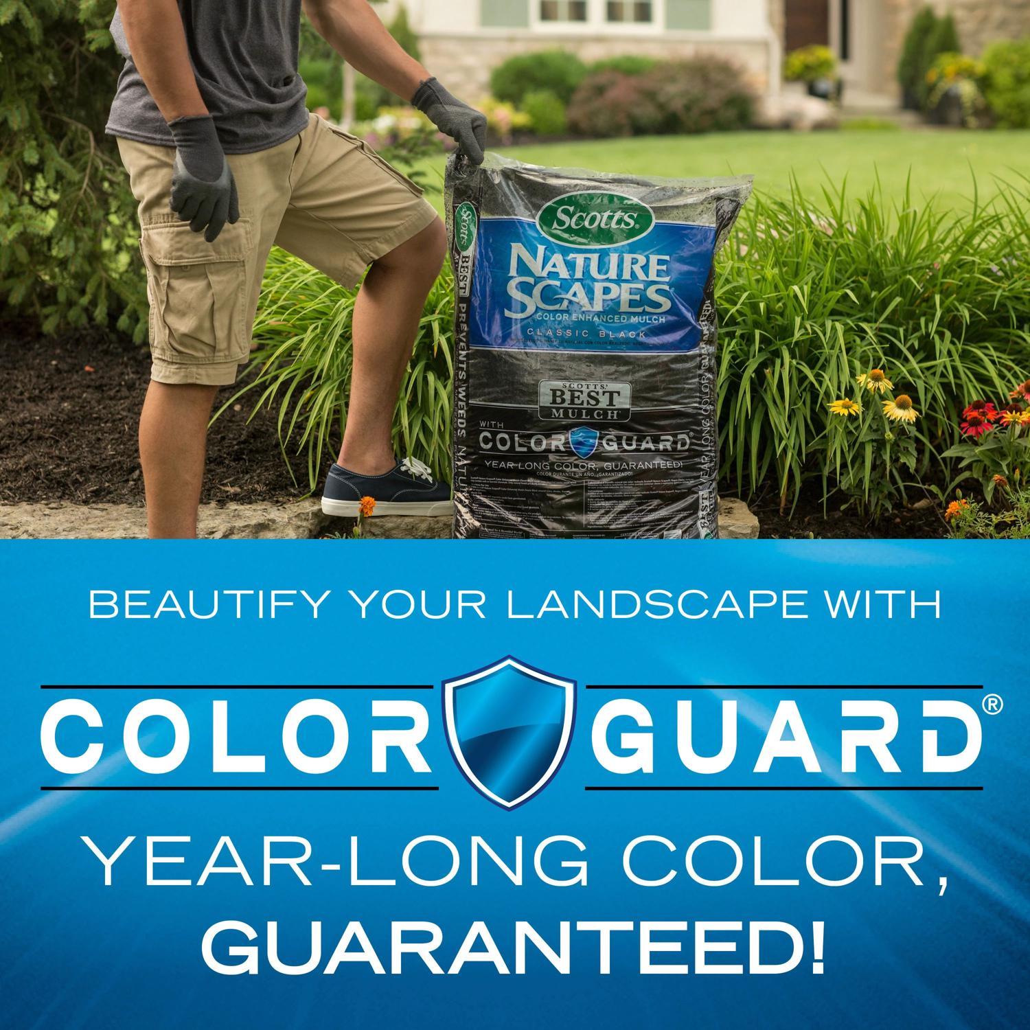 Scotts  Nature Scapes 2 cu. ft. Black Bark Color Enhanced Mulch