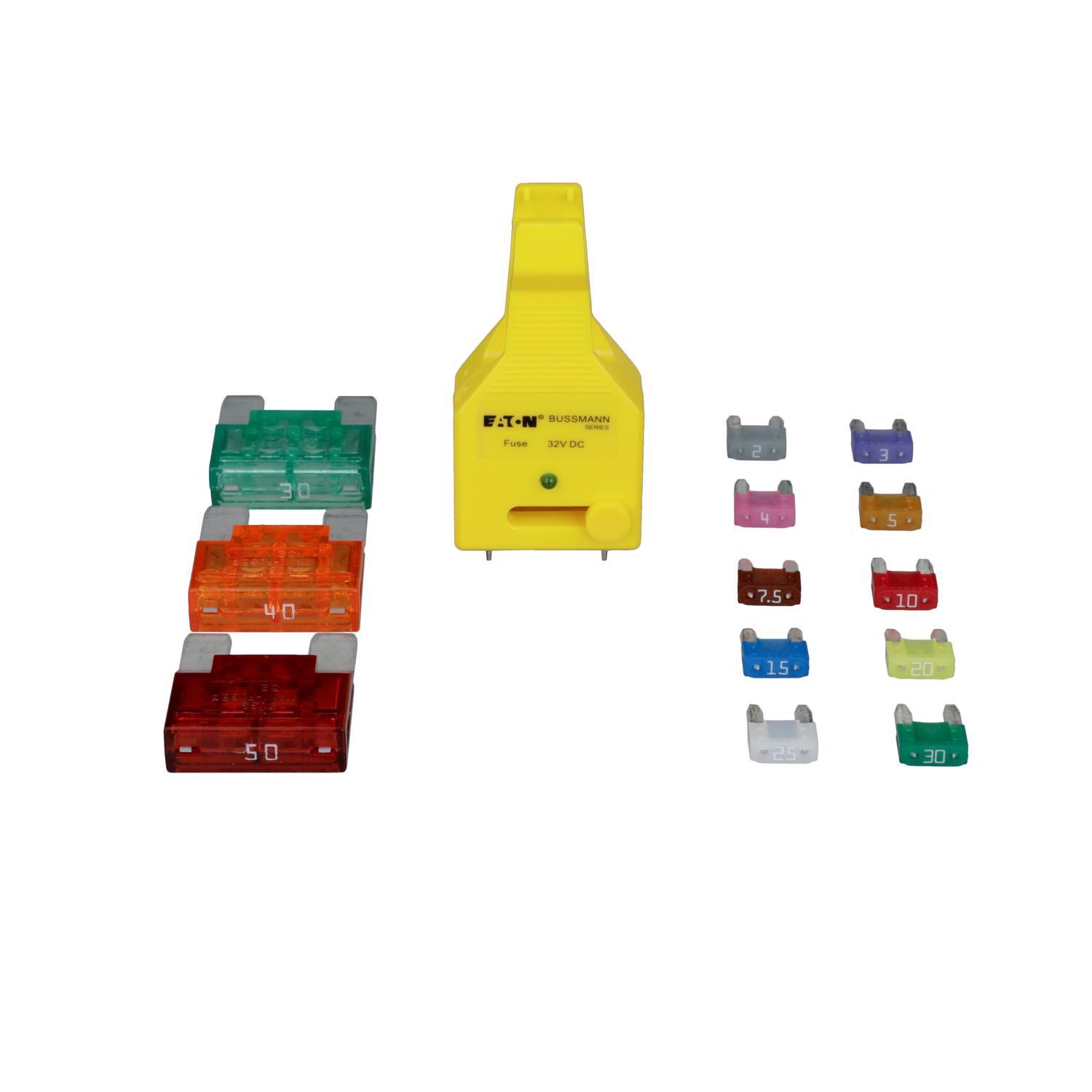 Bussmann ATM/MAX Assorted Blade Fuse Assortment 64 pk