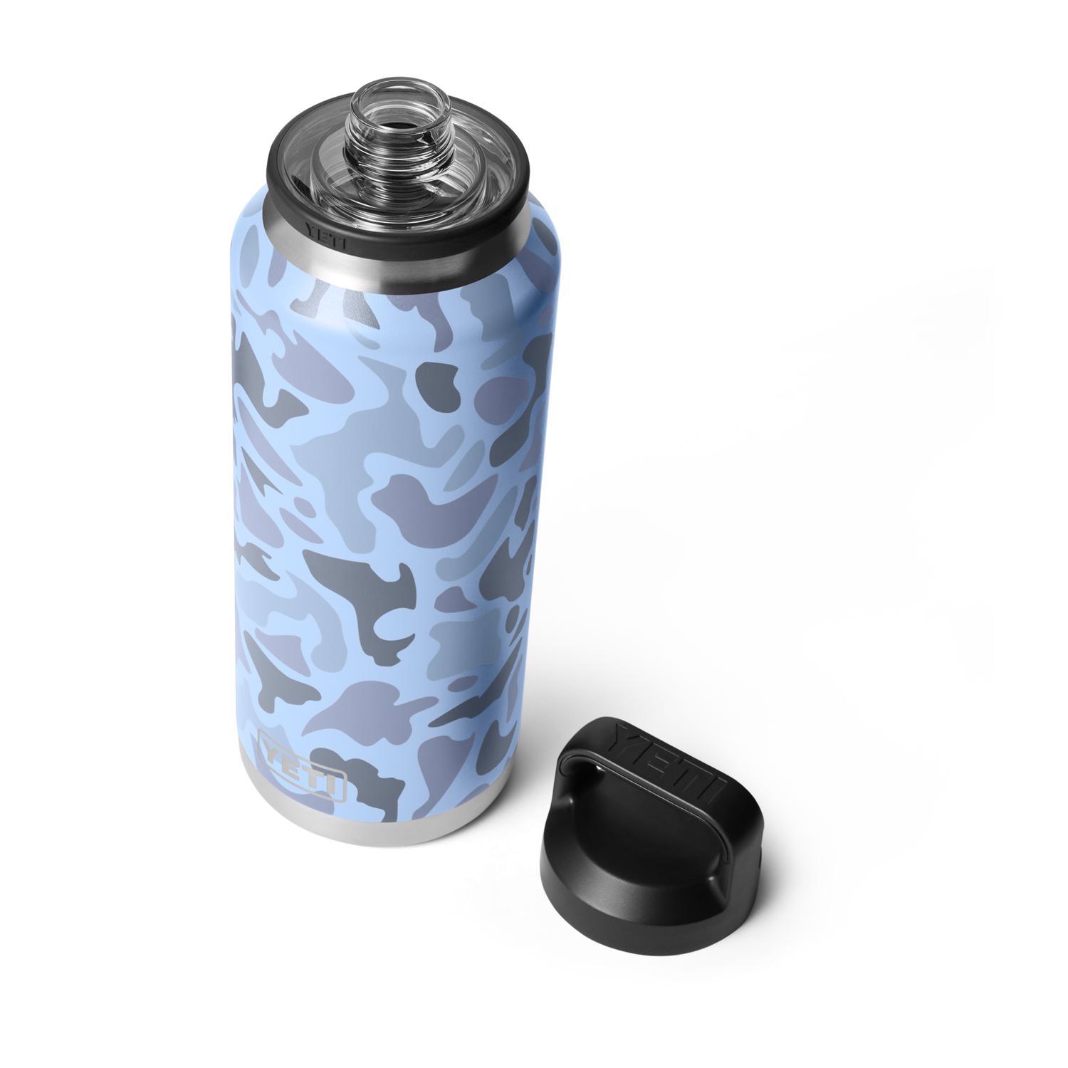 YETI Rambler 36 oz Blue Camo BPA Free Bottle with Chug Cap