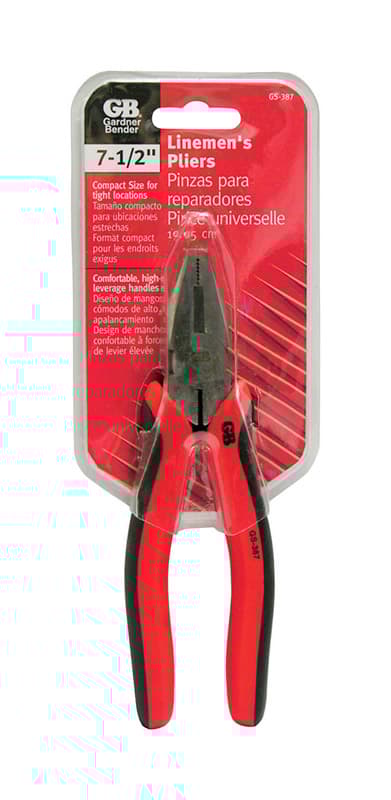 Gardner Bender 7-1/2 in. Carbon Steel Linesman Pliers