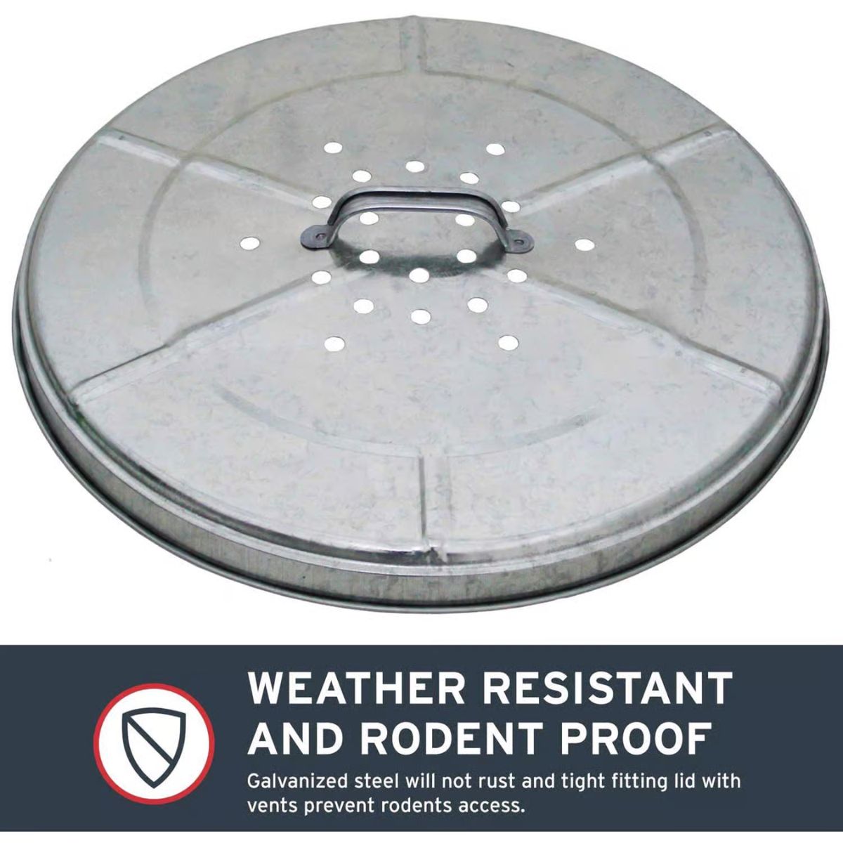 Behrens 20 gal. Galvanized Steel Composter/Rubbish Burner Animal Proof/Animal Resistan Lid