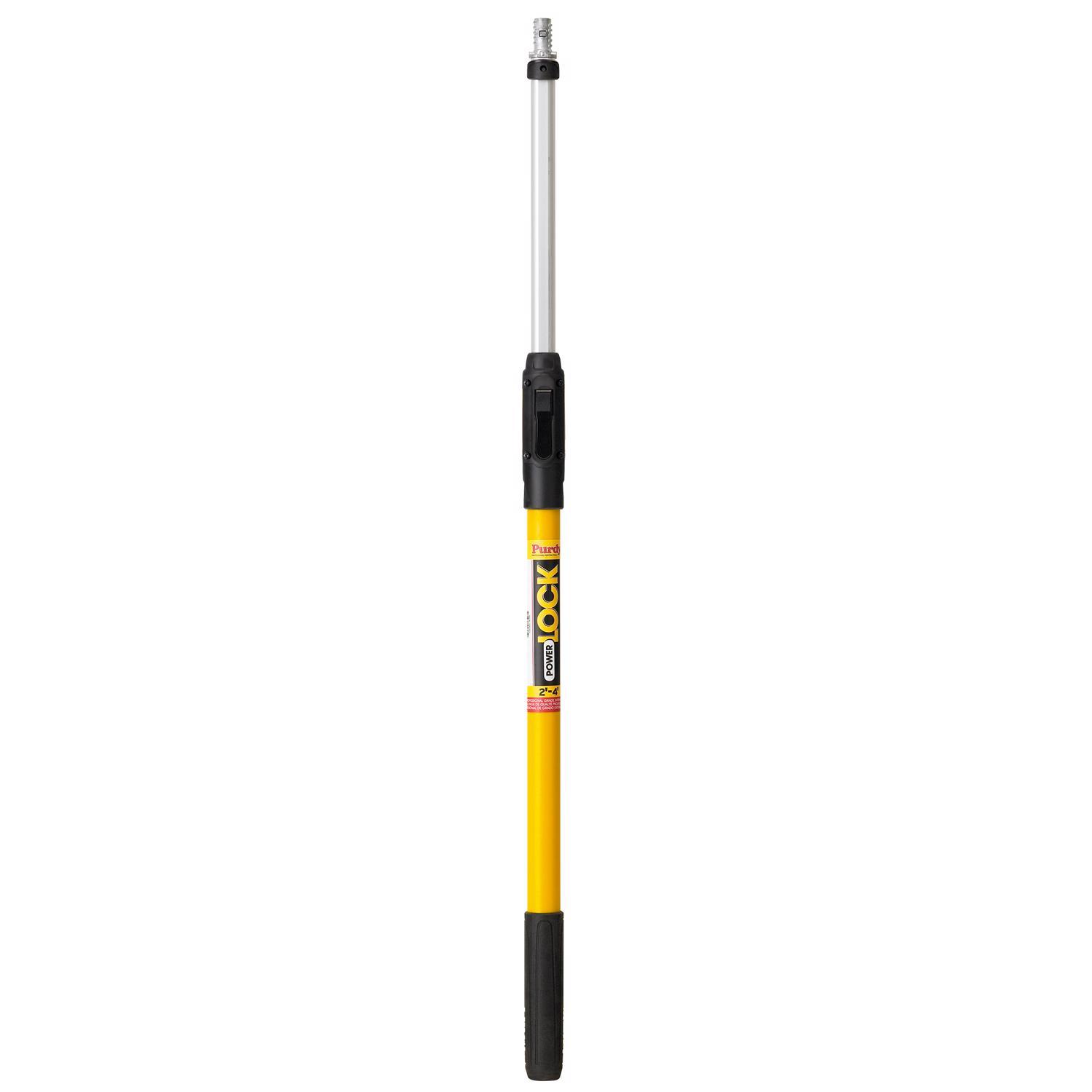Purdy POWER LOCK Telescoping 2-4 ft. L X 1 in. D Fiberglass Extension Pole