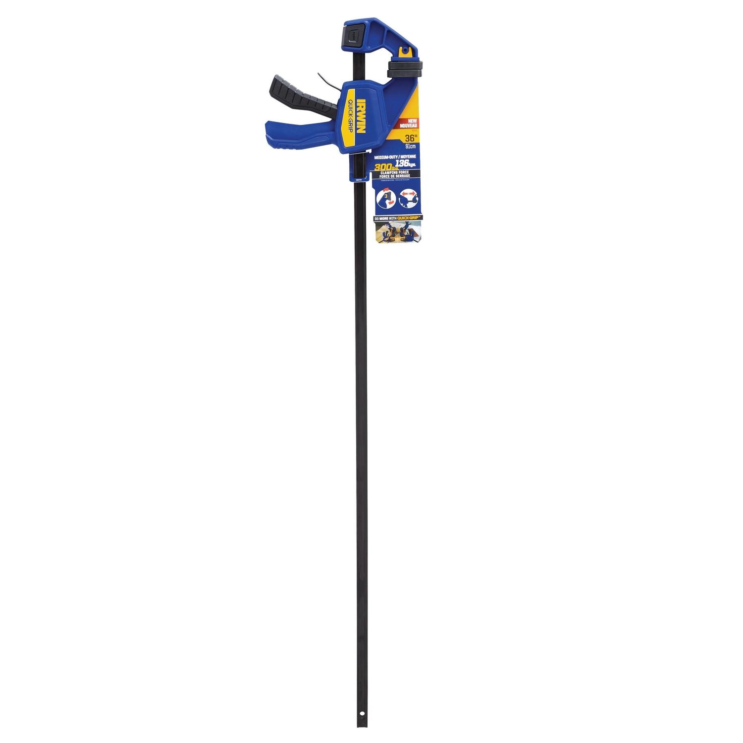 Irwin Quick-Grip 36 in. X 3-1/2 in. D Bar Clamp 300 lb