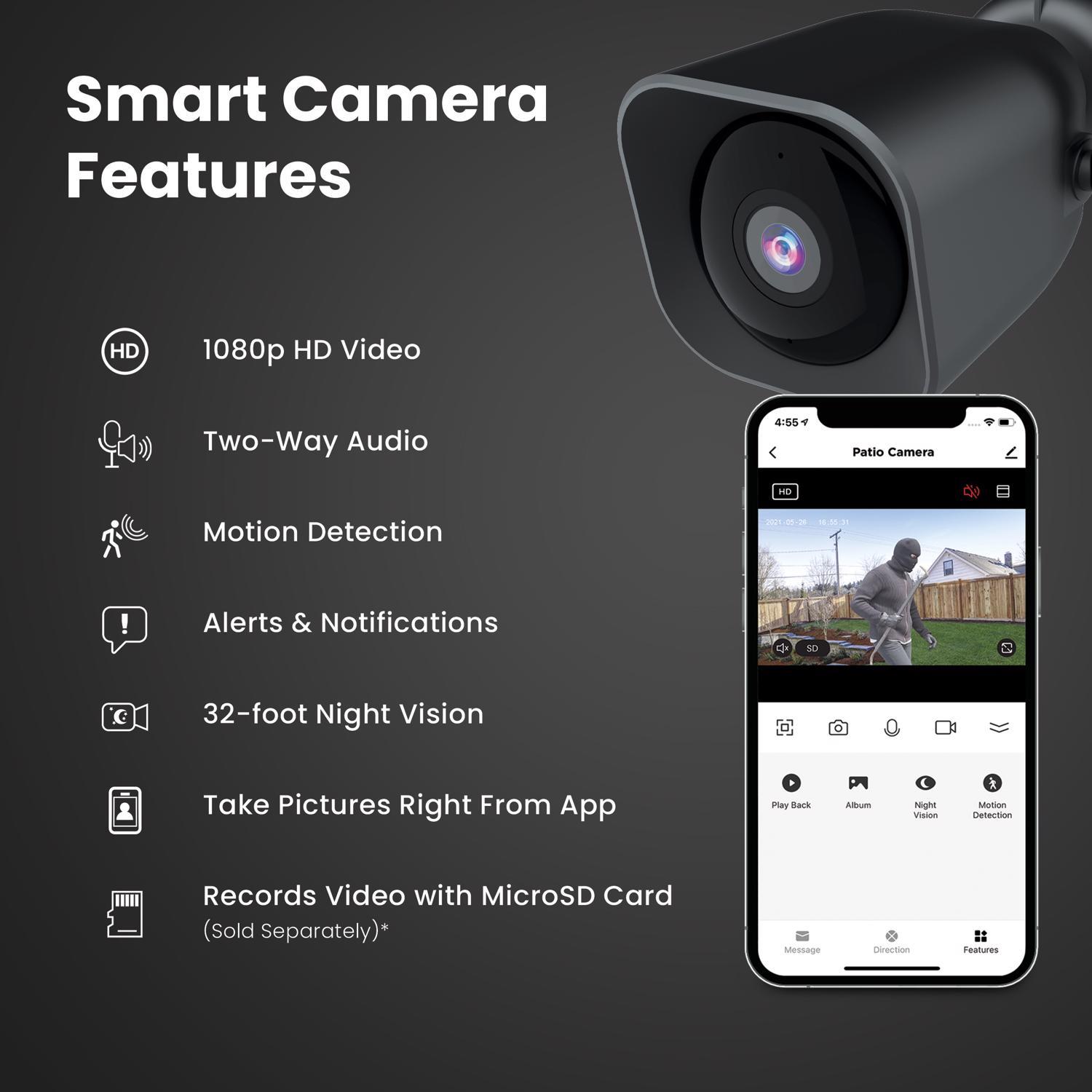 Feit Smart Home Plug-in Outdoor Smart-Enabled Security Camera