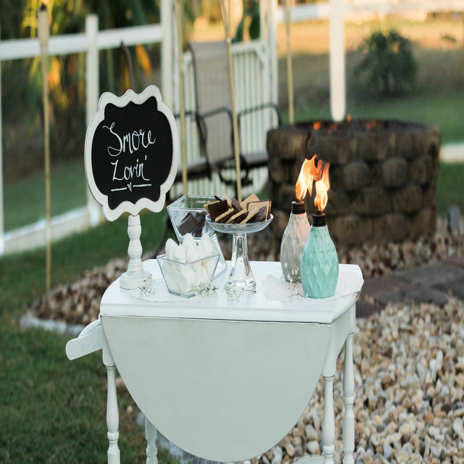 Tiki Assorted Glass 6 in. Seaside Escape Tabletop Torch 1 pc