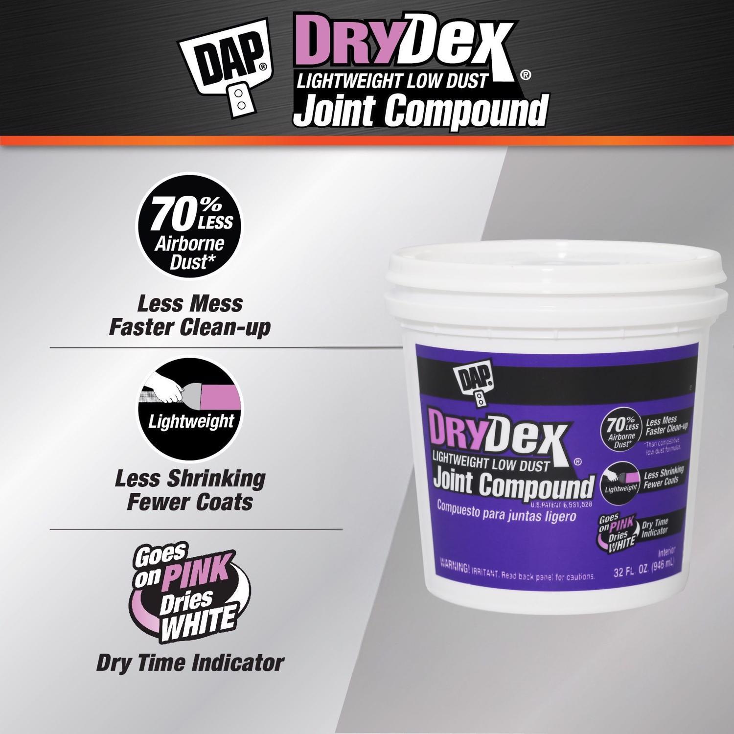 DAP DryDex Pink All Purpose Lightweight Joint Compound 32 oz