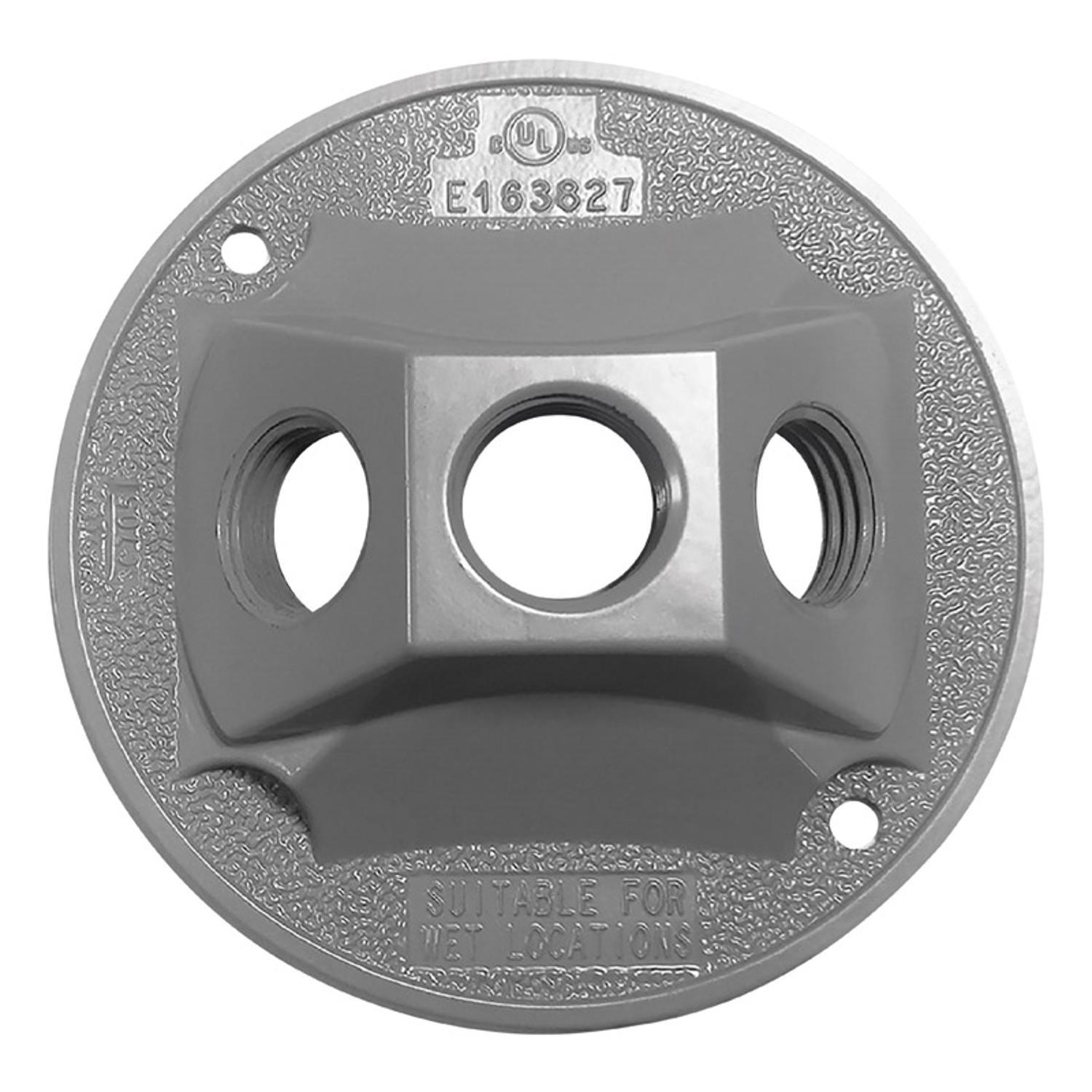 Sigma Engineered Solutions Round Metal 4.13 in. H X 4.13 in. W Lampholder Cover