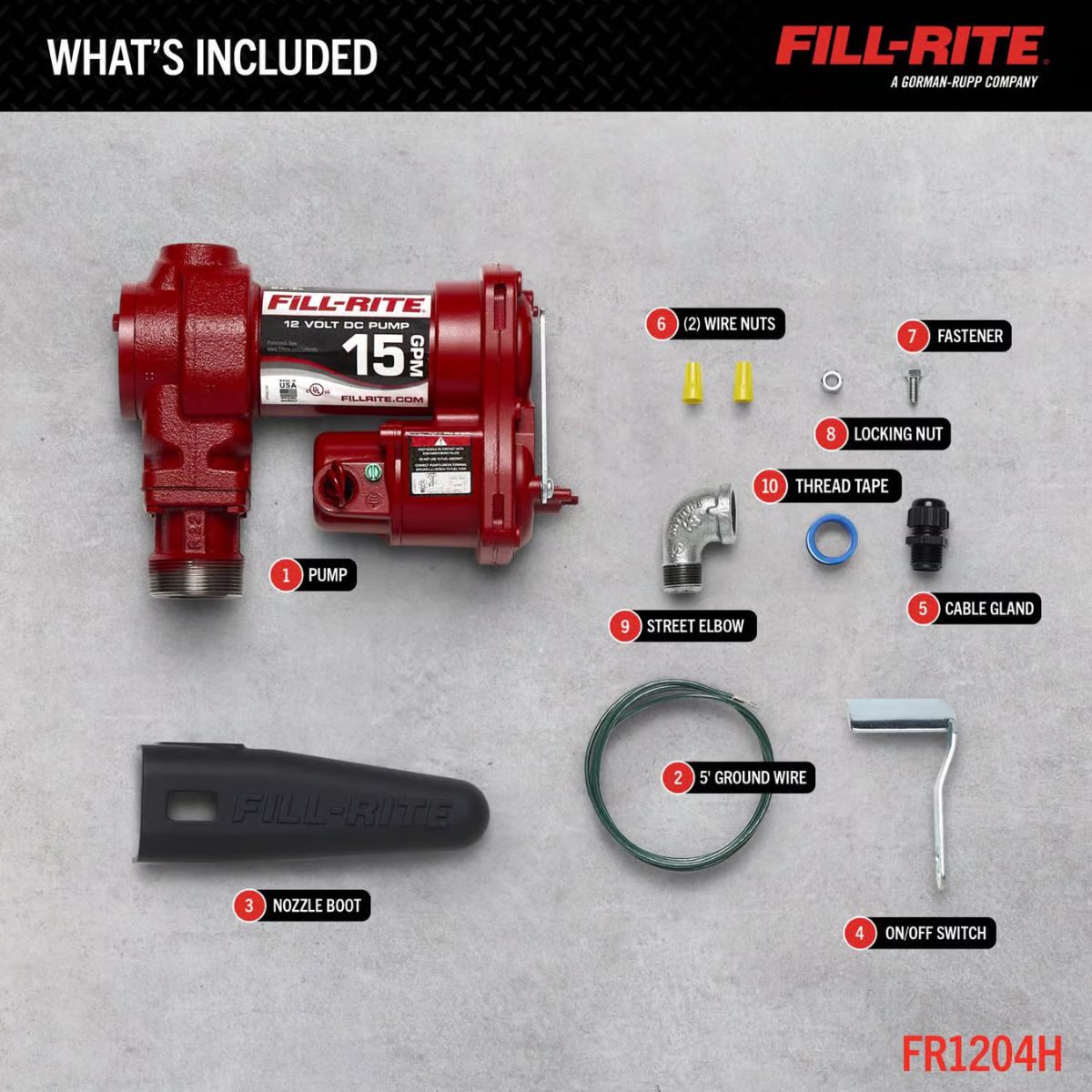 Fill-Rite Cast Iron Fuel Pump 15 gpm