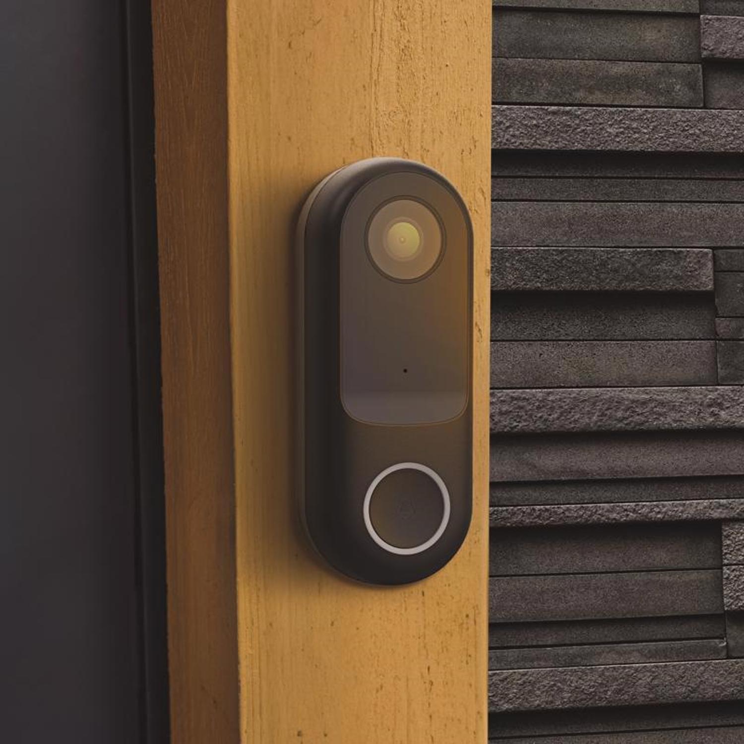 Feit Smart Home Black Plastic Wired Smart-Enabled Video Doorbell