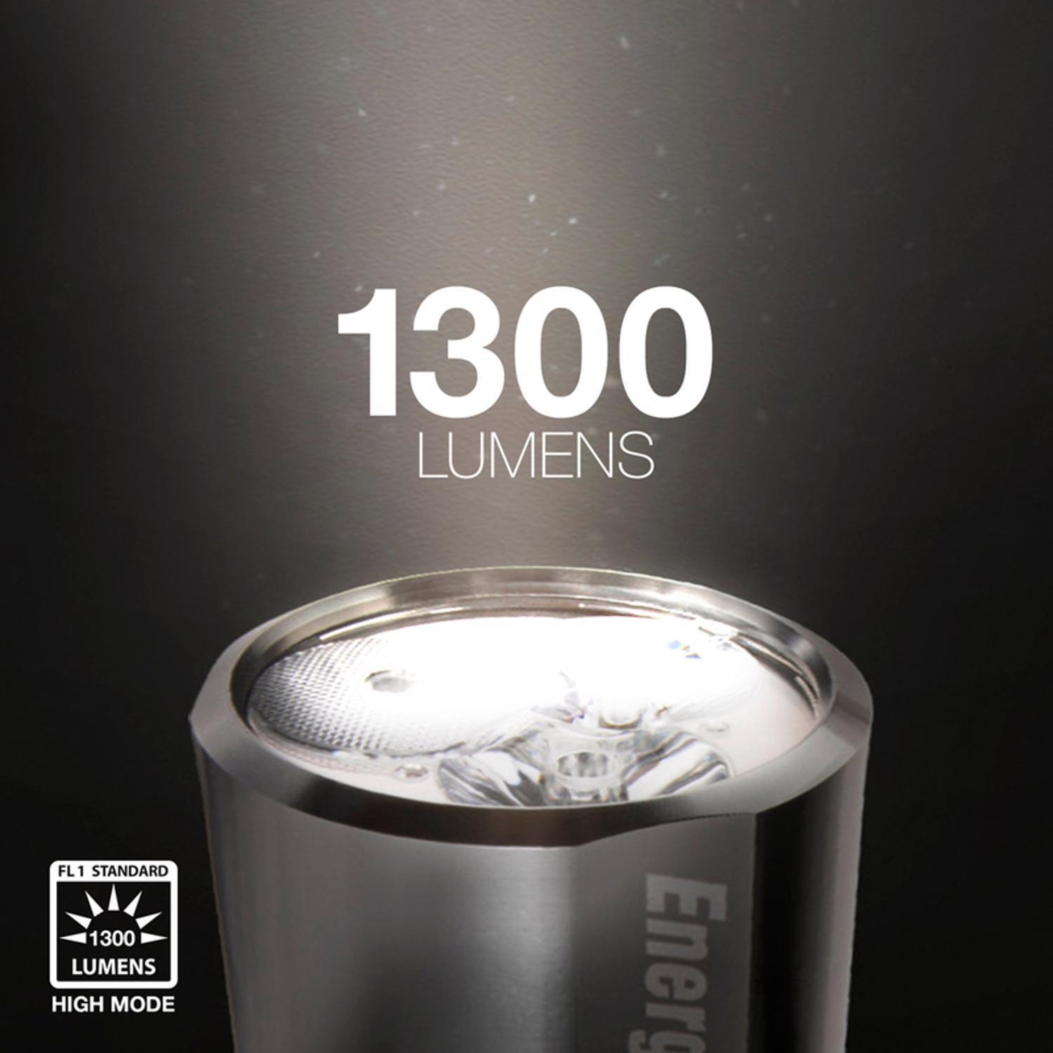 Energizer 1300 lm Gray LED Flashlight AA Battery