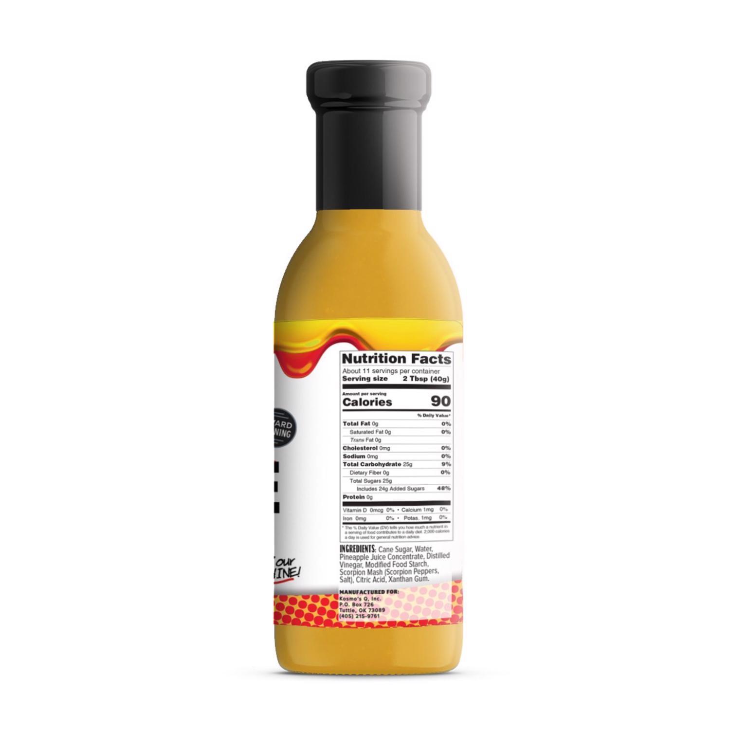 Kosmos Q BBQ Glaze Pineapple Heat BBQ Sauce 15.5 oz